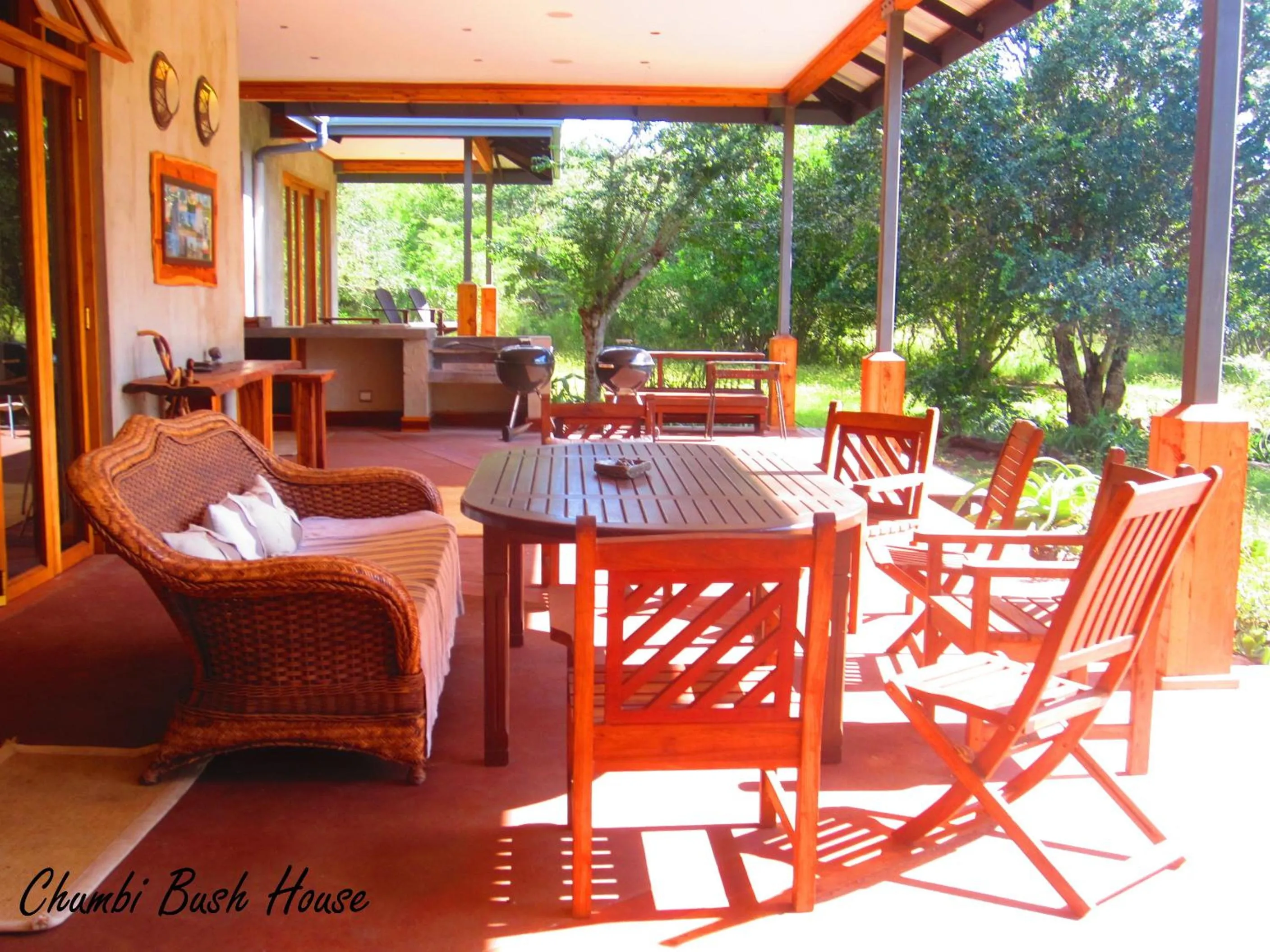 Patio in Chumbi Bush House