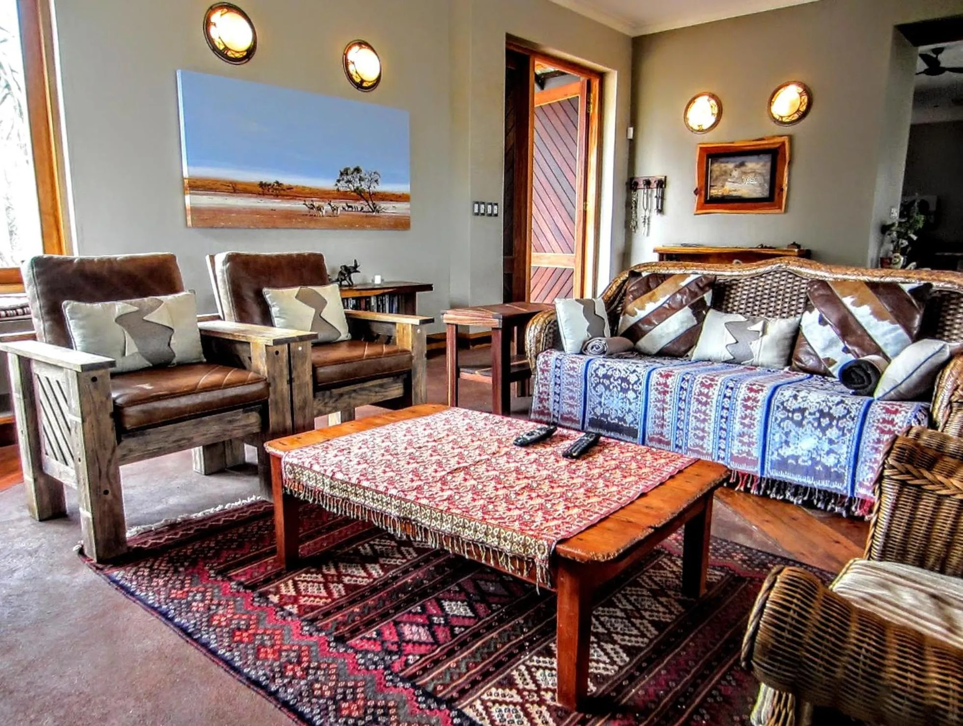 Living room in Chumbi Bush House
