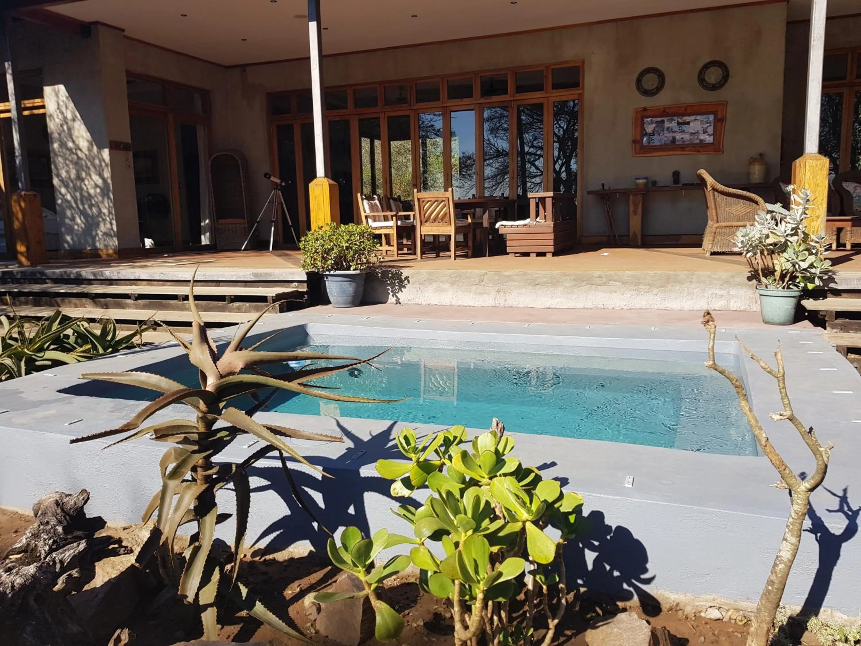 Swimming pool in Chumbi Bush House