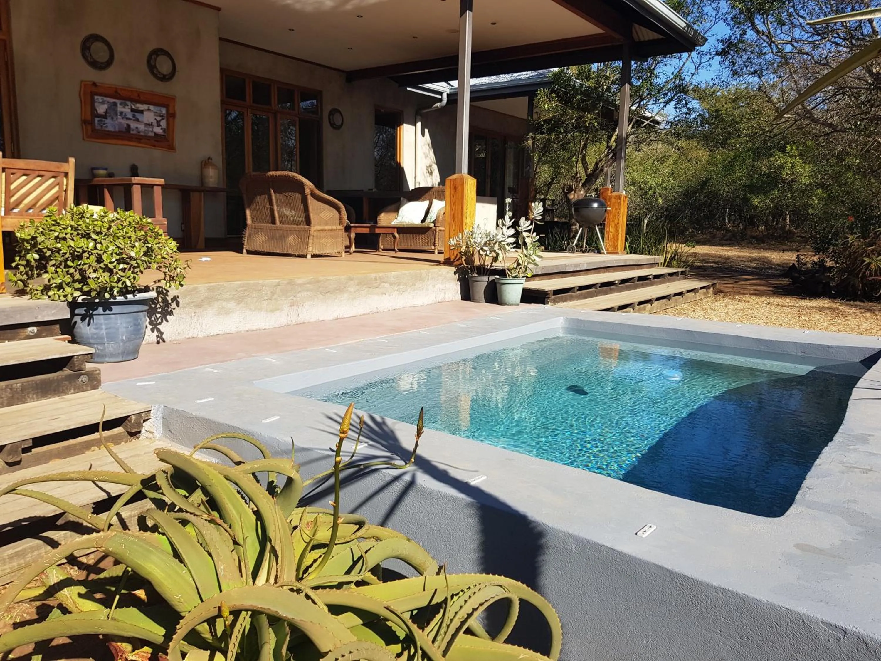 Swimming pool in Chumbi Bush House