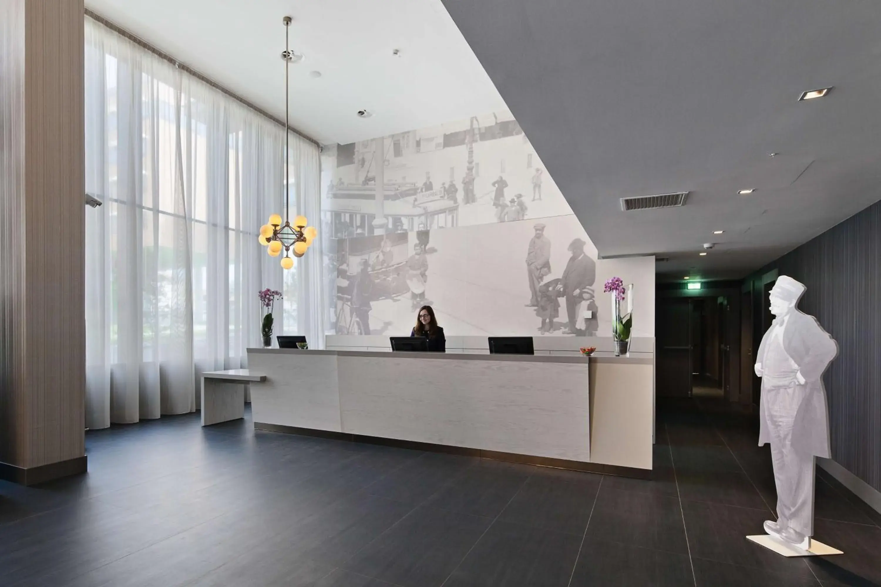 Lobby or reception in NH Parma Lobby or reception in NH Parma