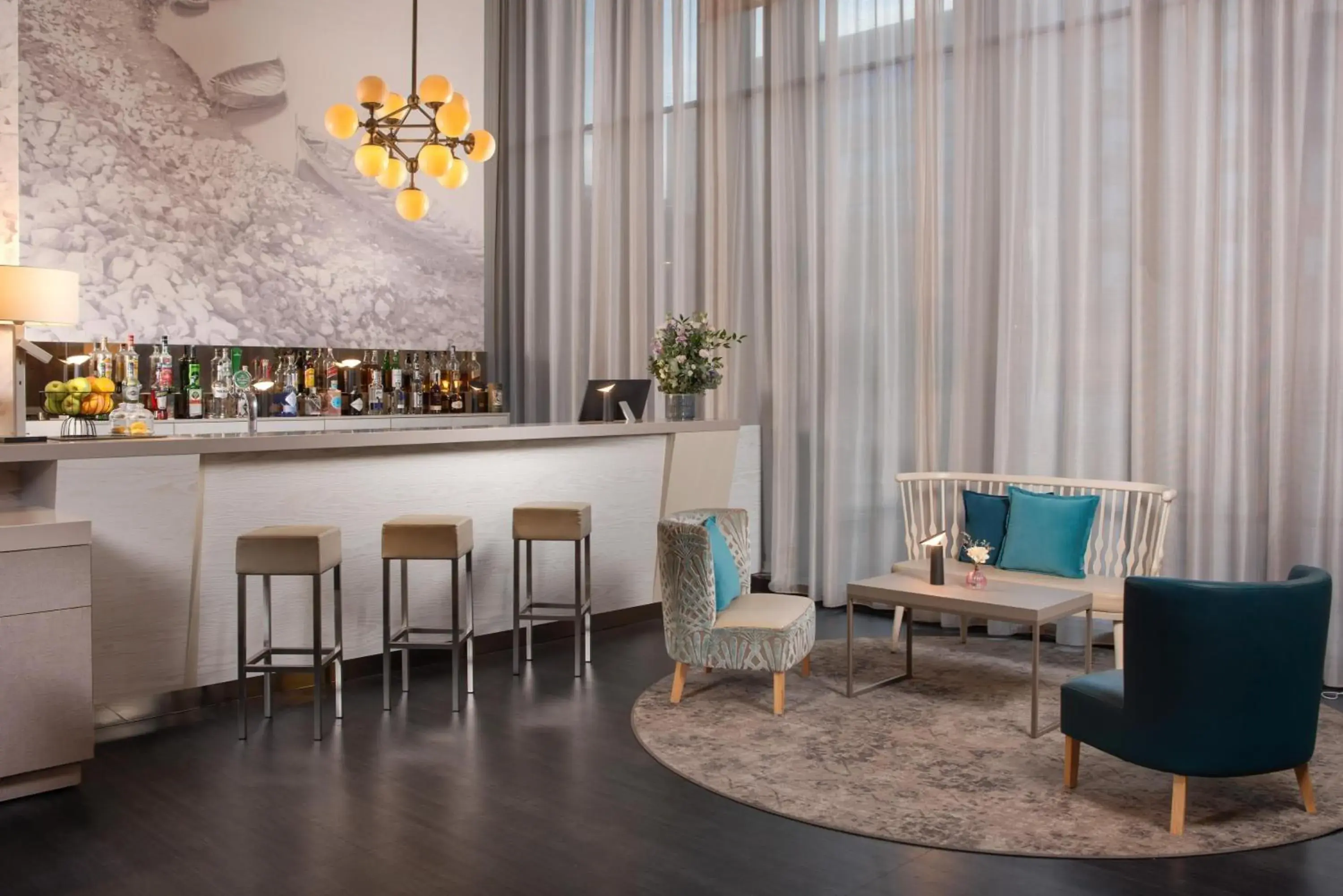 Lobby or reception in NH Parma Lobby or reception in NH Parma