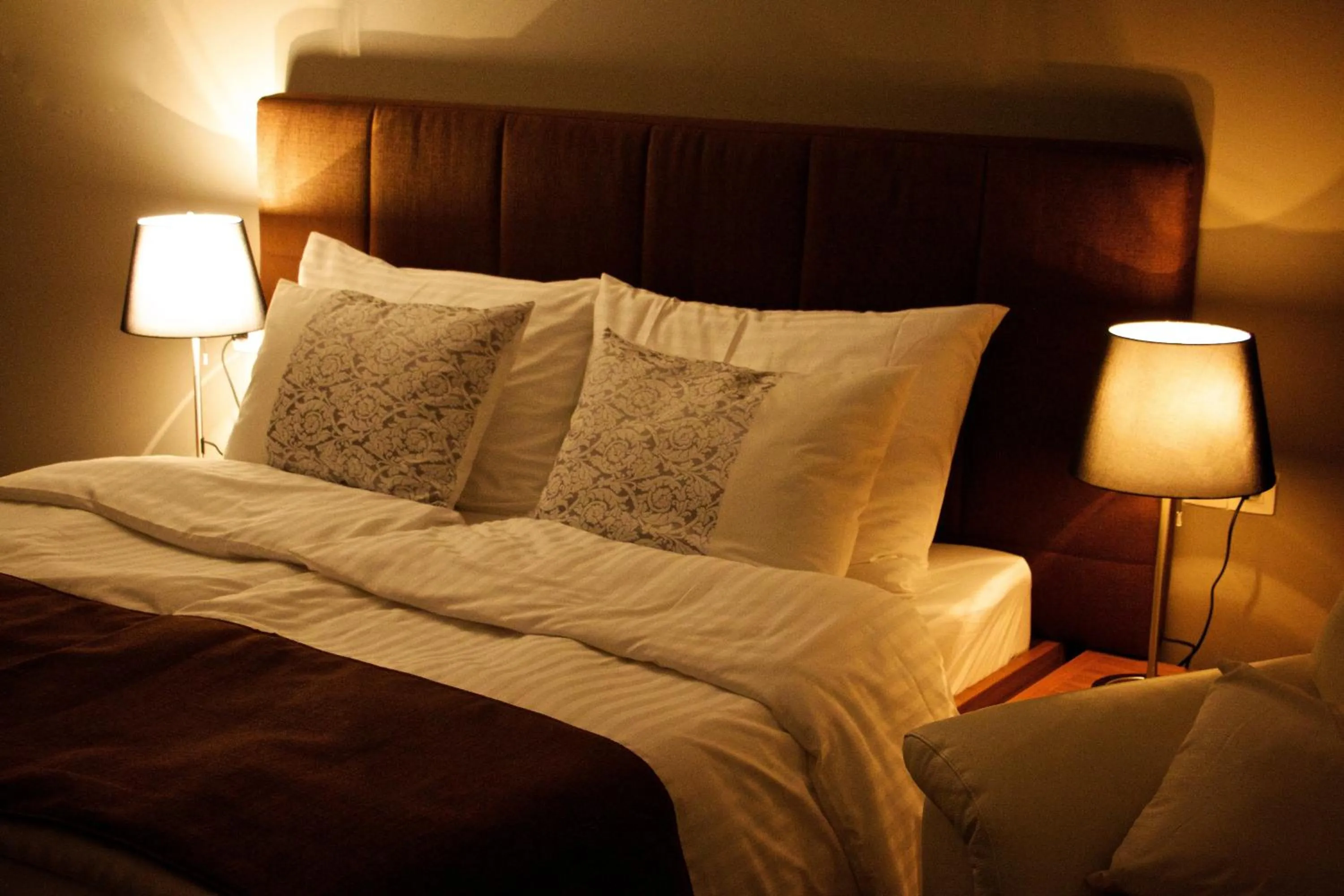 Bed in Hotel Marathon