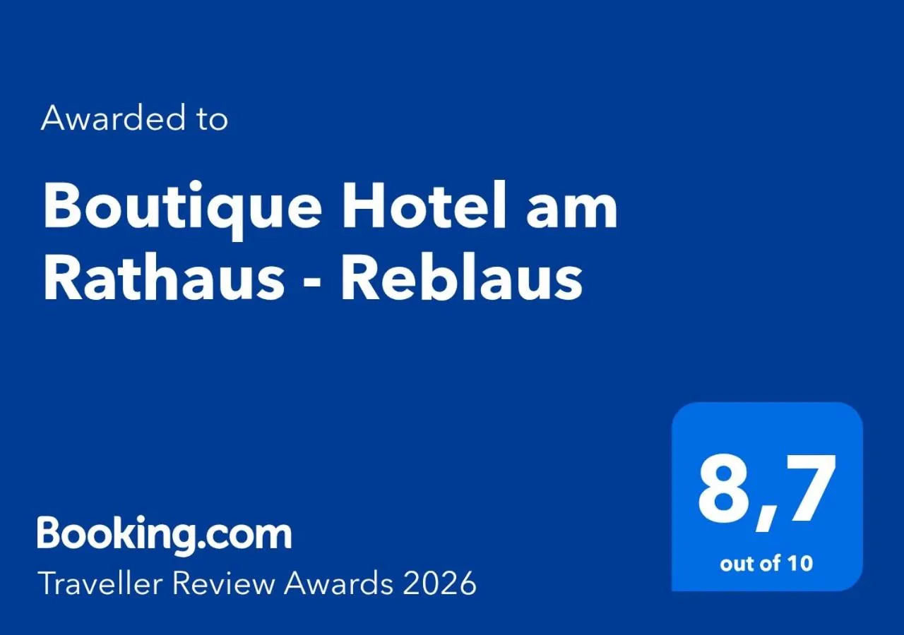 Certificate/Award in Boutique Hotel am Rathaus - Reblaus