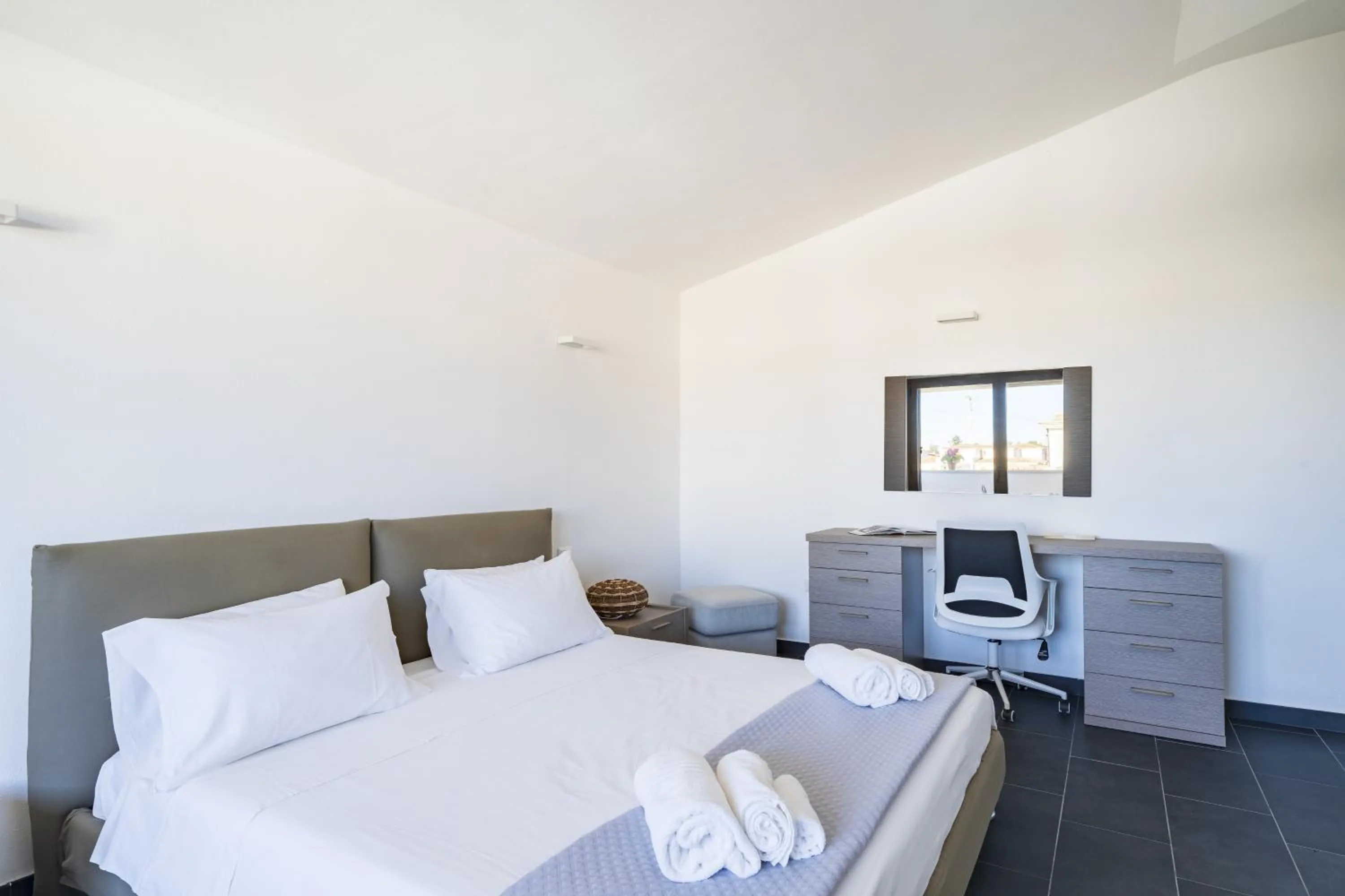 Bed in Lighthouse Holiday Home