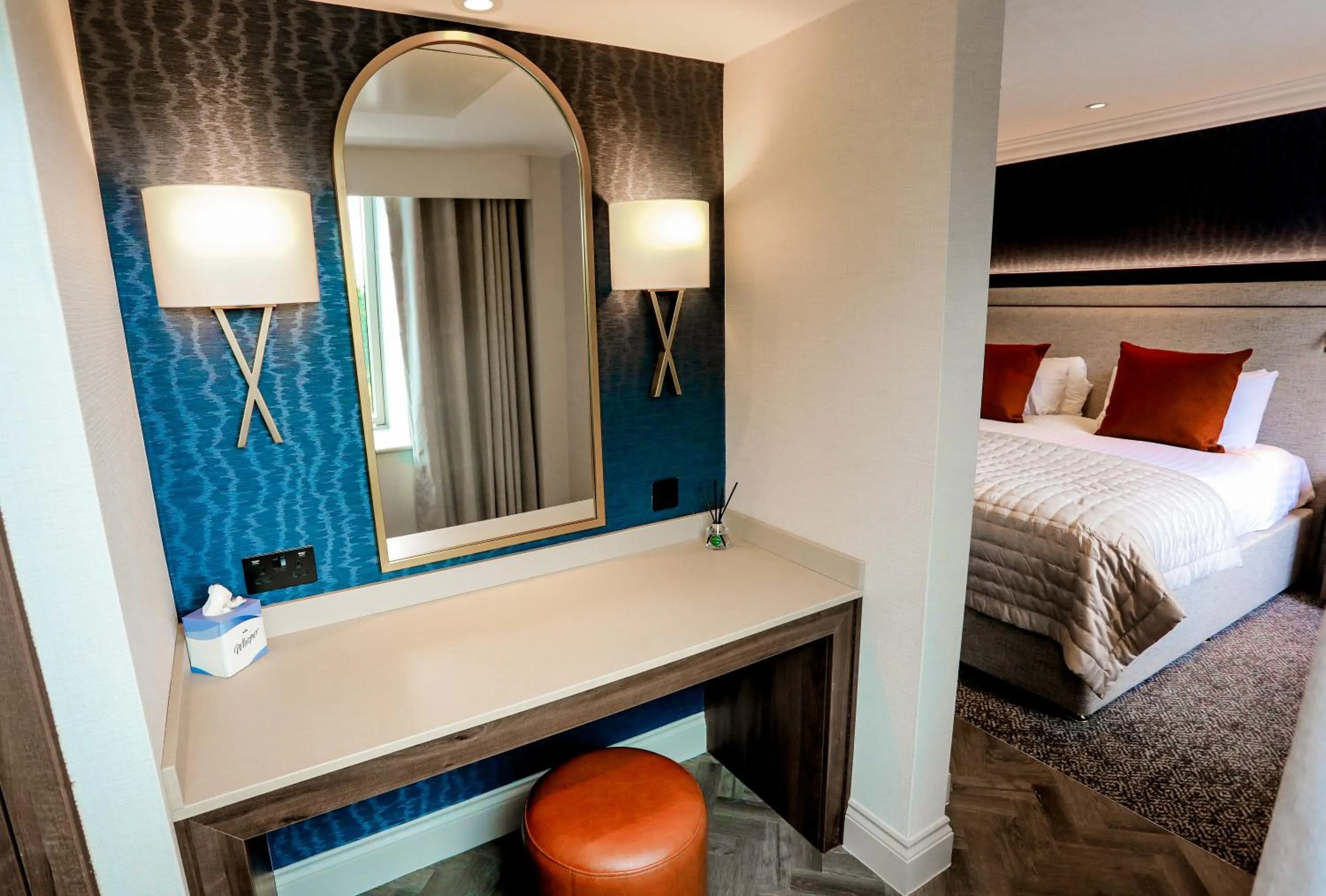 Bed in Gretna Hall Hotel