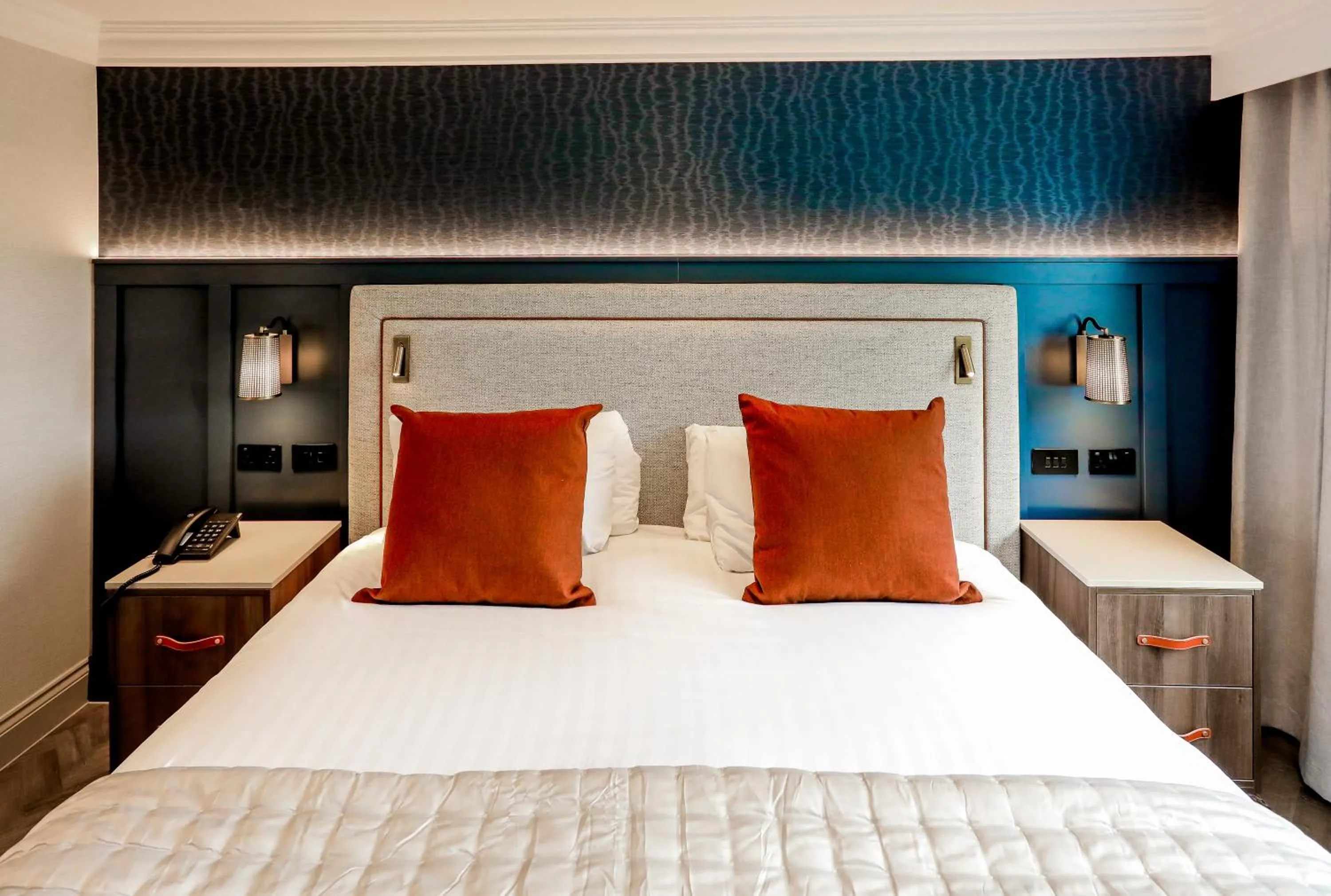 Bed in Gretna Hall Hotel