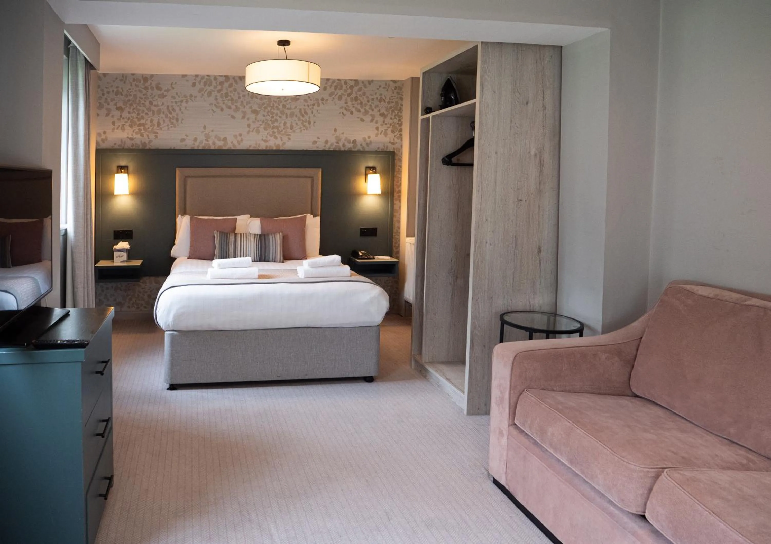 Bed in Gretna Hall Hotel