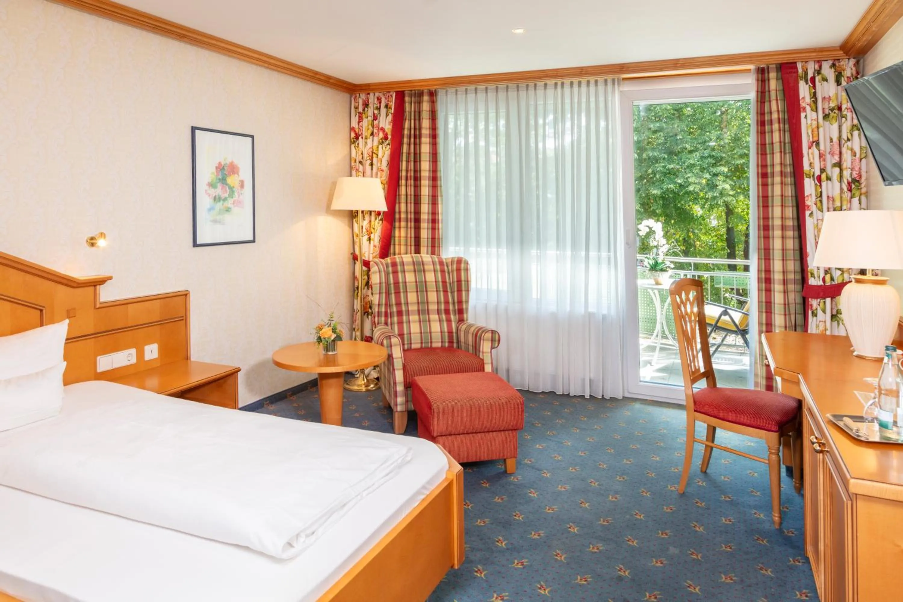 Bed in Parkhotel an der Therme