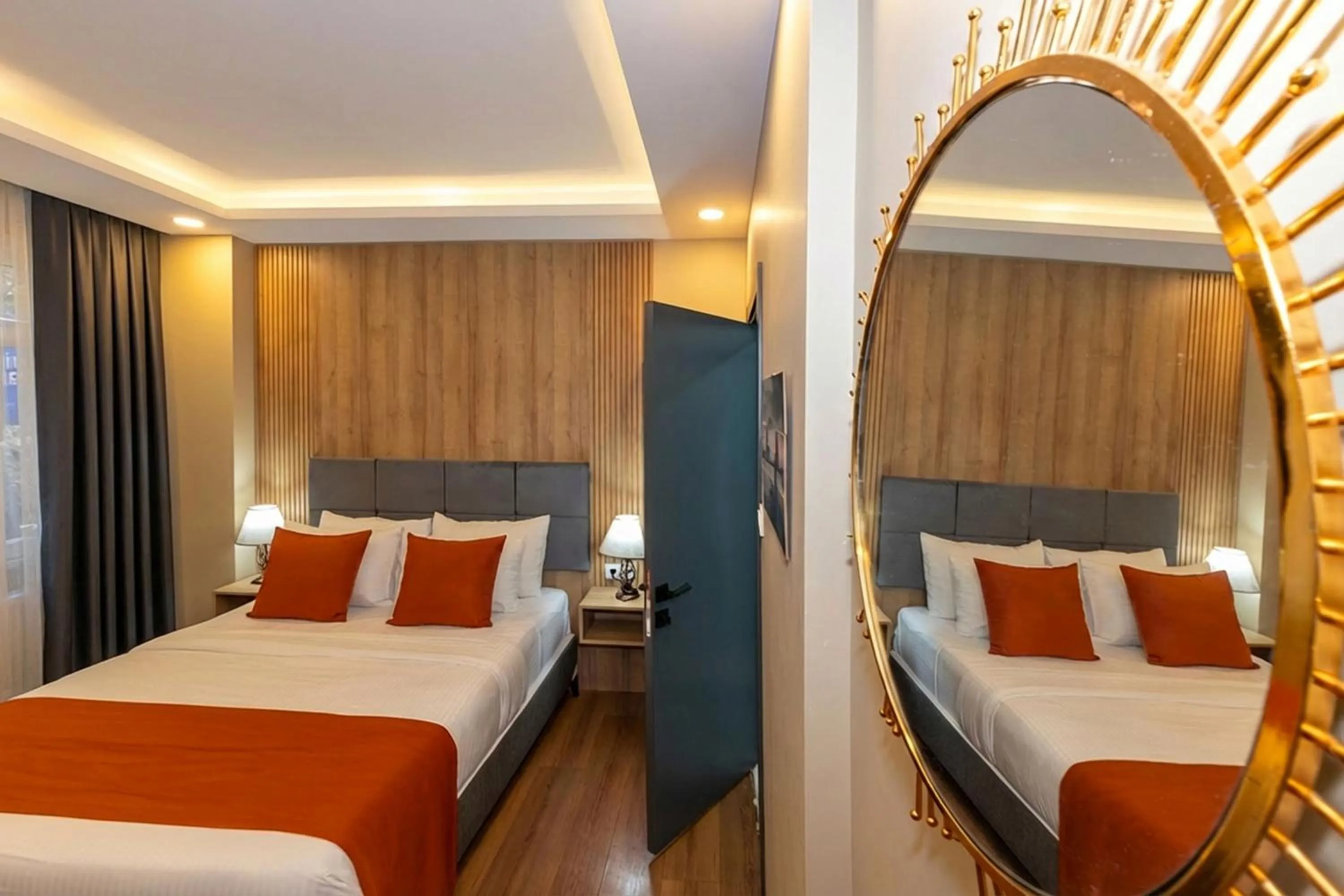 Bedroom, Bed in hotel La Vitrine