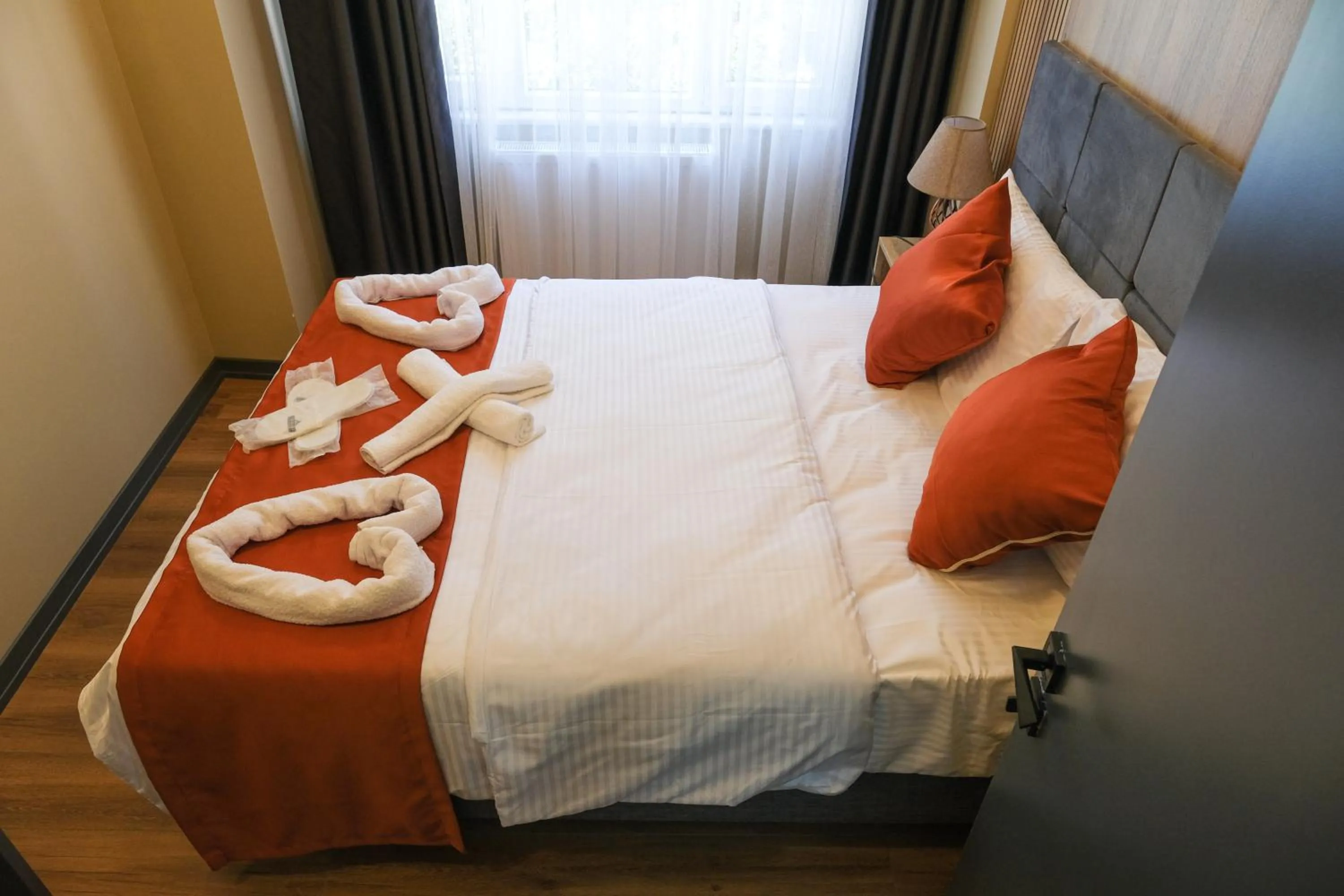 Bed in hotel La Vitrine