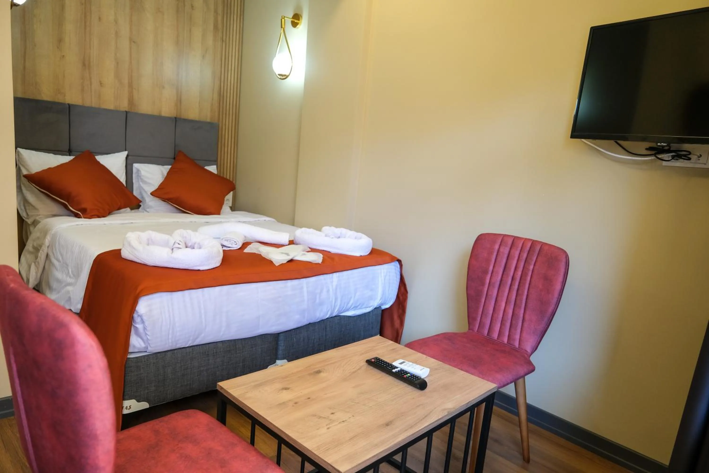 Bed in hotel La Vitrine