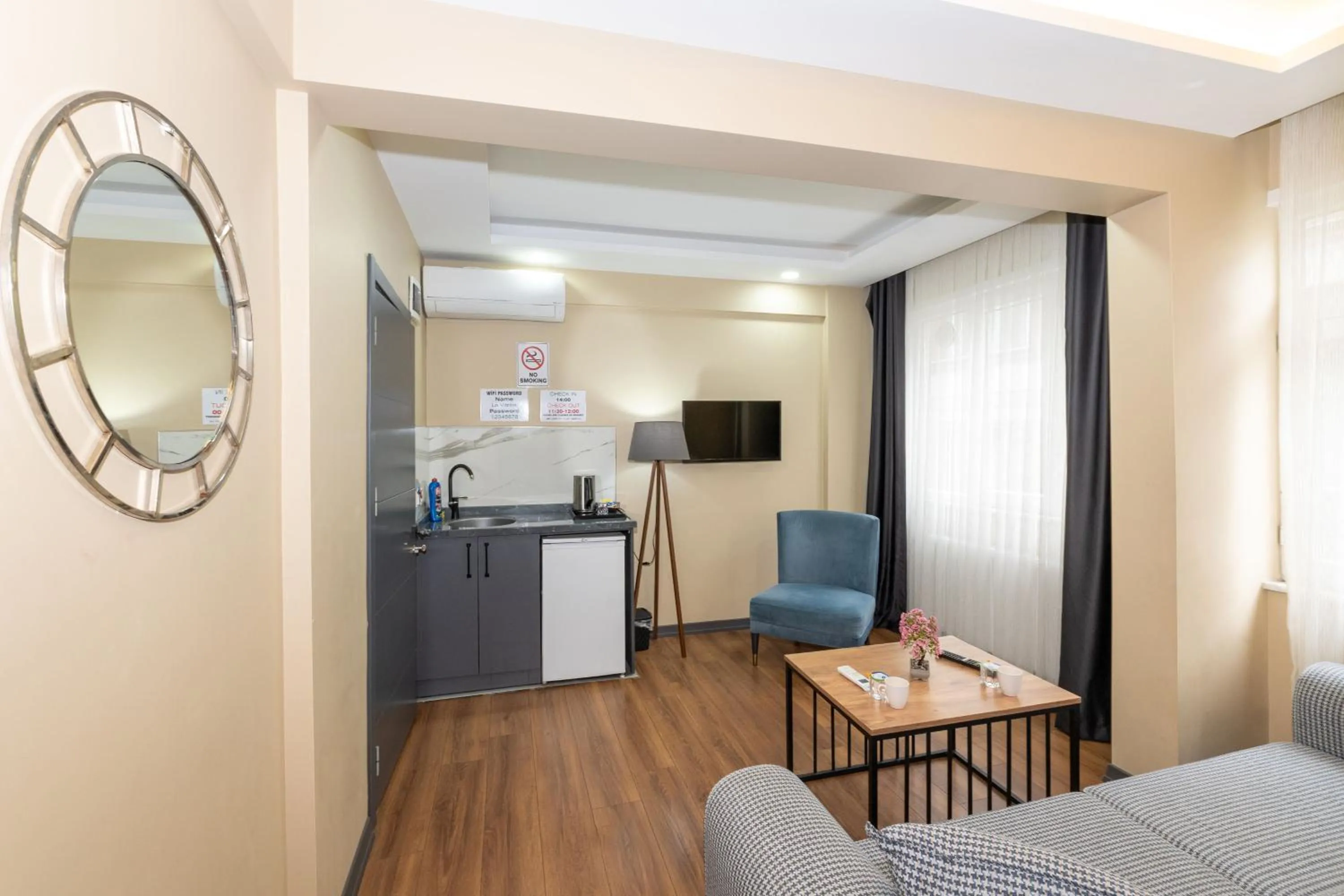 kitchen in hotel La Vitrine