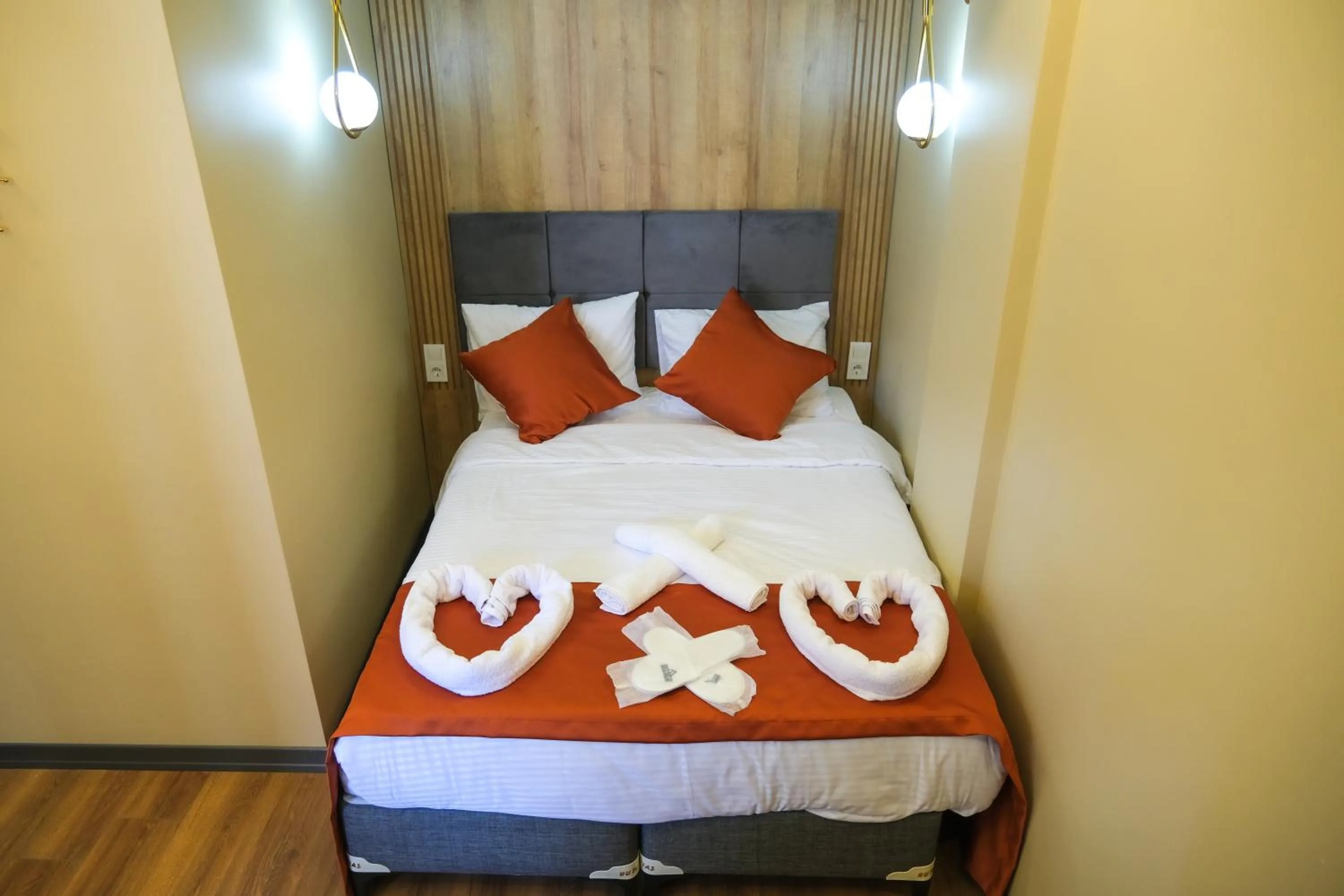 Bed in hotel La Vitrine