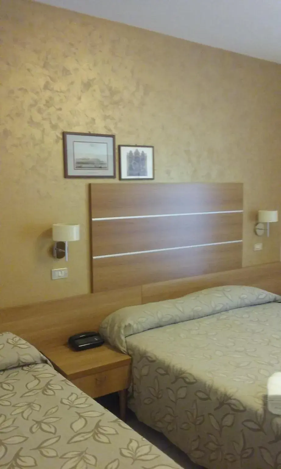Bed in Hotel Prater