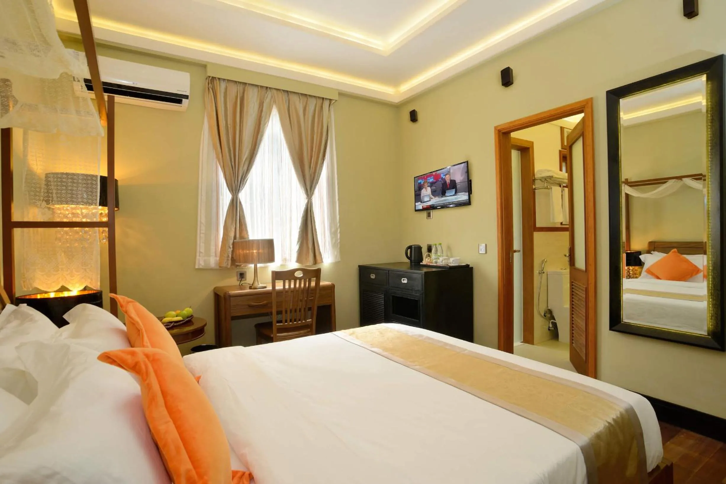 Bed in Fuvahmulah Central Hotel