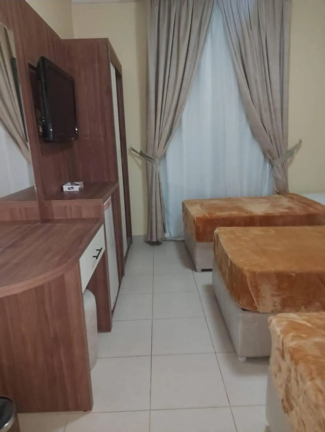 Bed in Diyafa Al Mukhtara Hotel فندق شركة ضيافة المختارة للخدمات الفندقية
