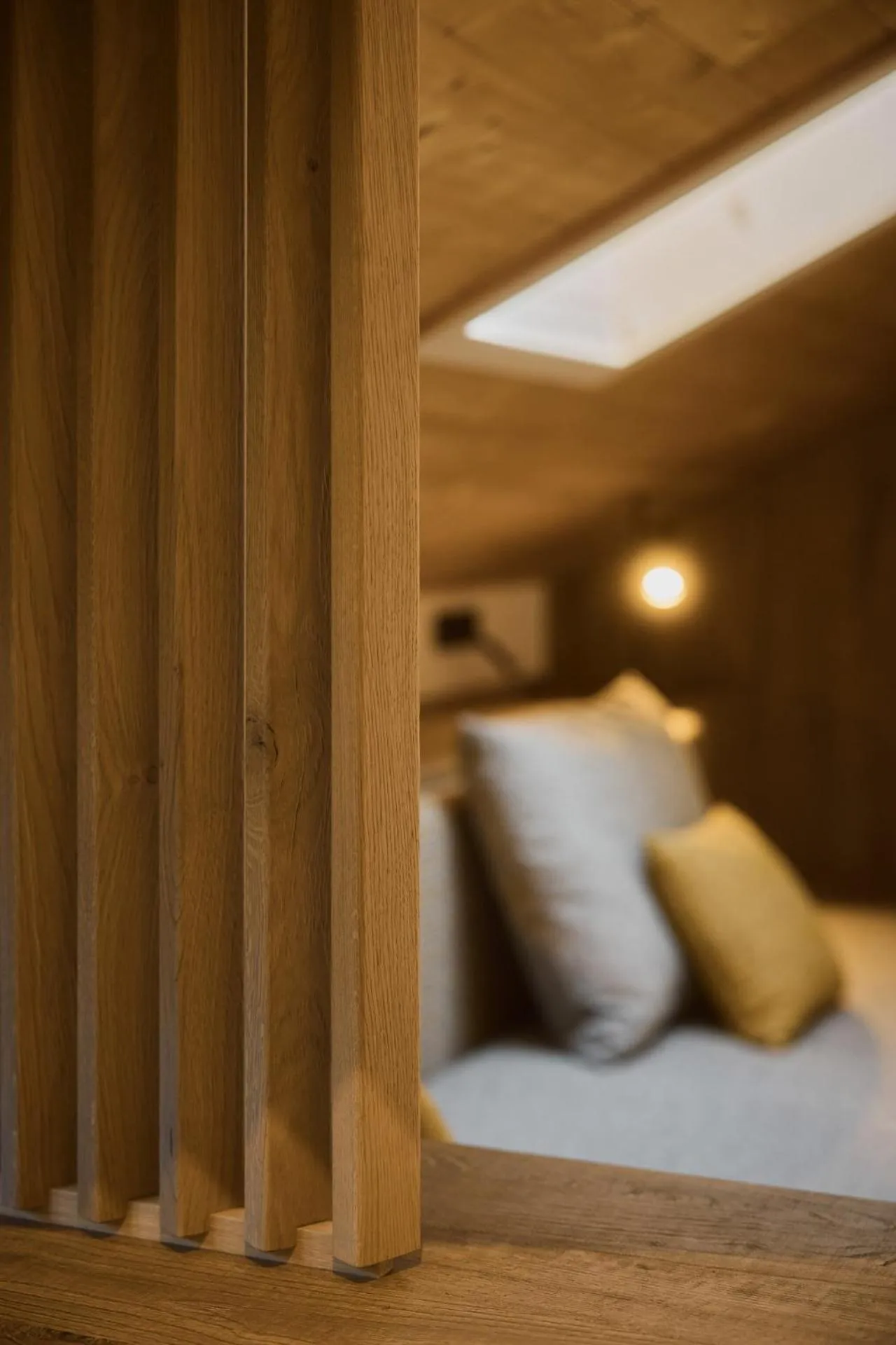 Living room, Bed in Residence Rosarela