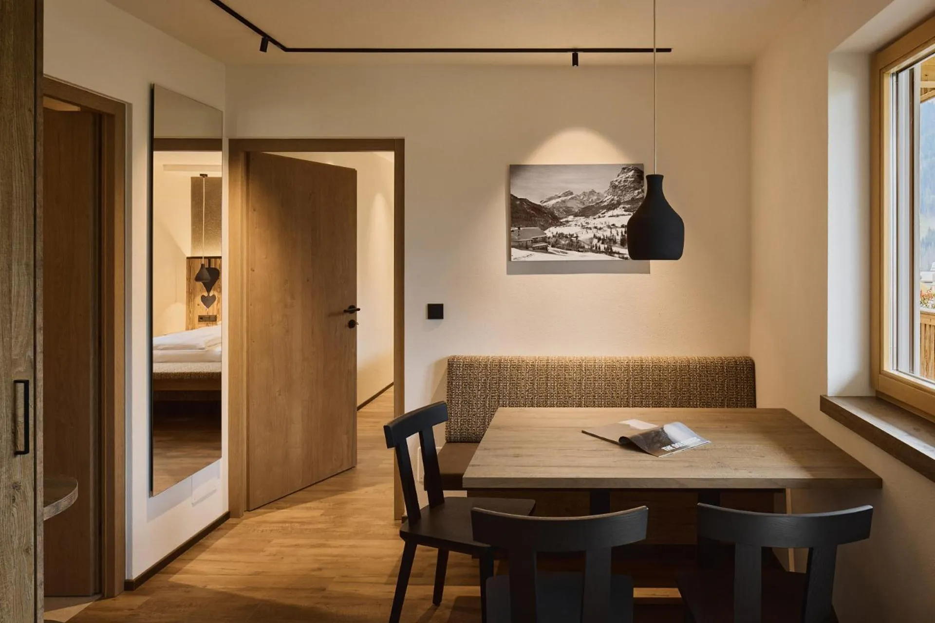 Living room, Bed in Residence Rosarela