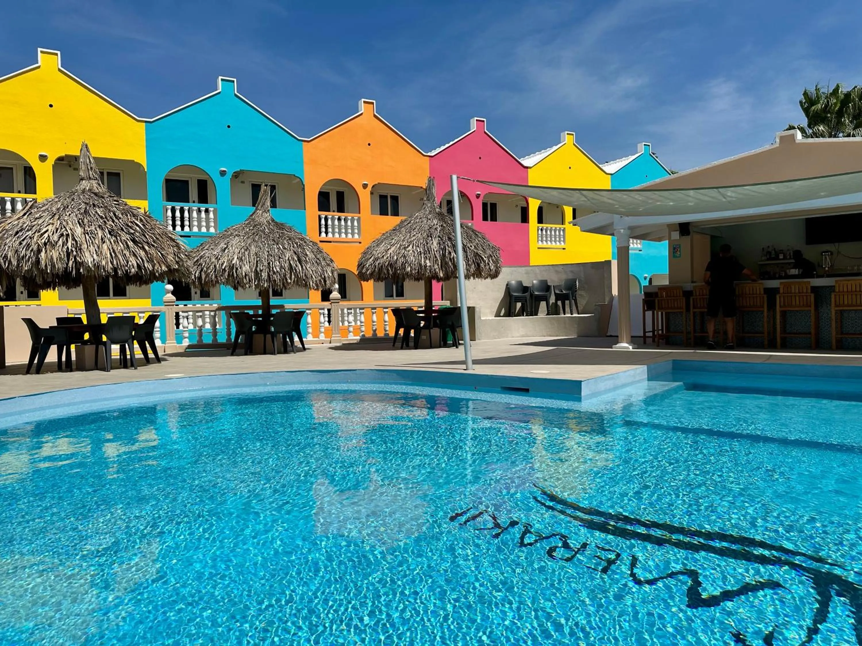 Pool view in MERAKII SEAVIEW ESCAPE CURACAO