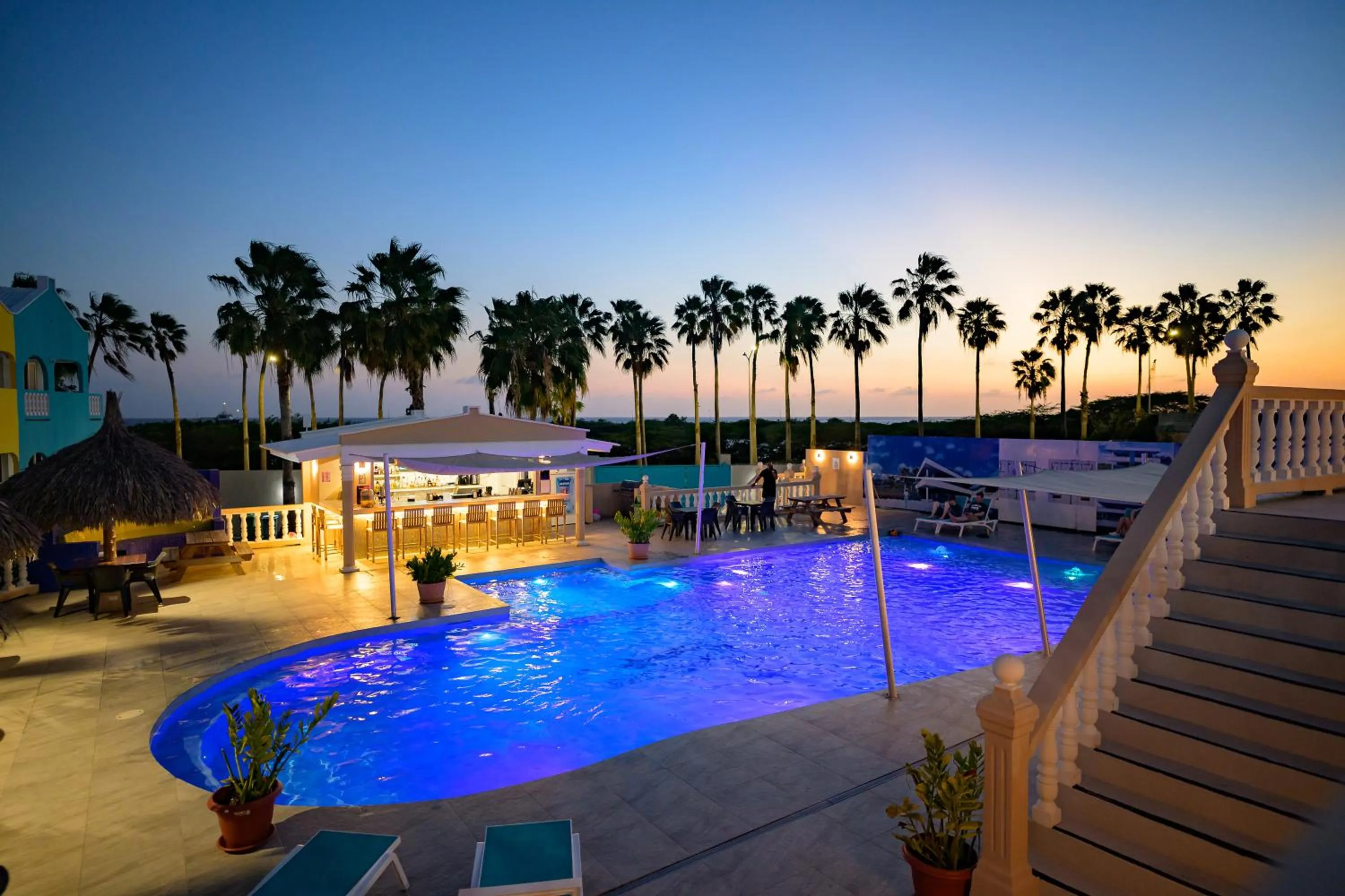 Pool view in MERAKII SEAVIEW ESCAPE CURACAO
