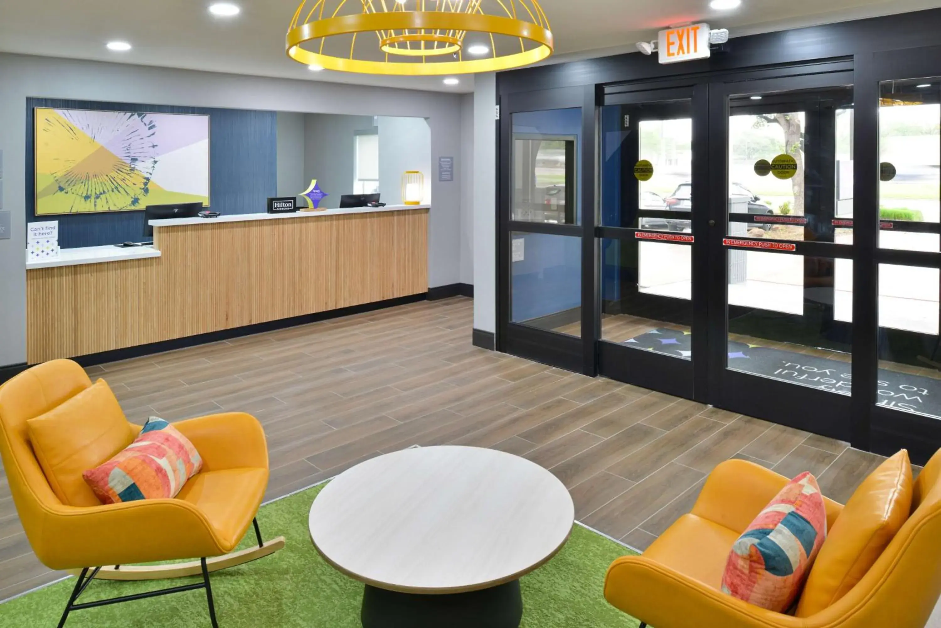 Lobby or reception in Spark By Hilton Dallas Medical District Love Field Lobby or reception in Spark By Hilton Dallas Medical District Love Field