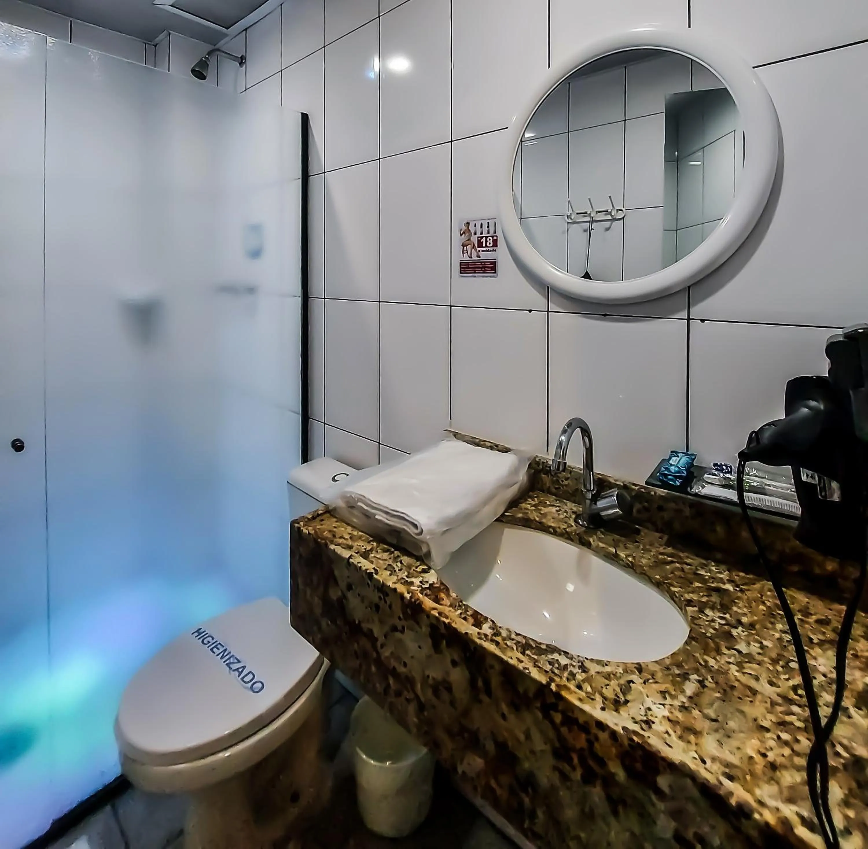 Shower in Adrenalina Motel Itaquera - Arena Corinthians