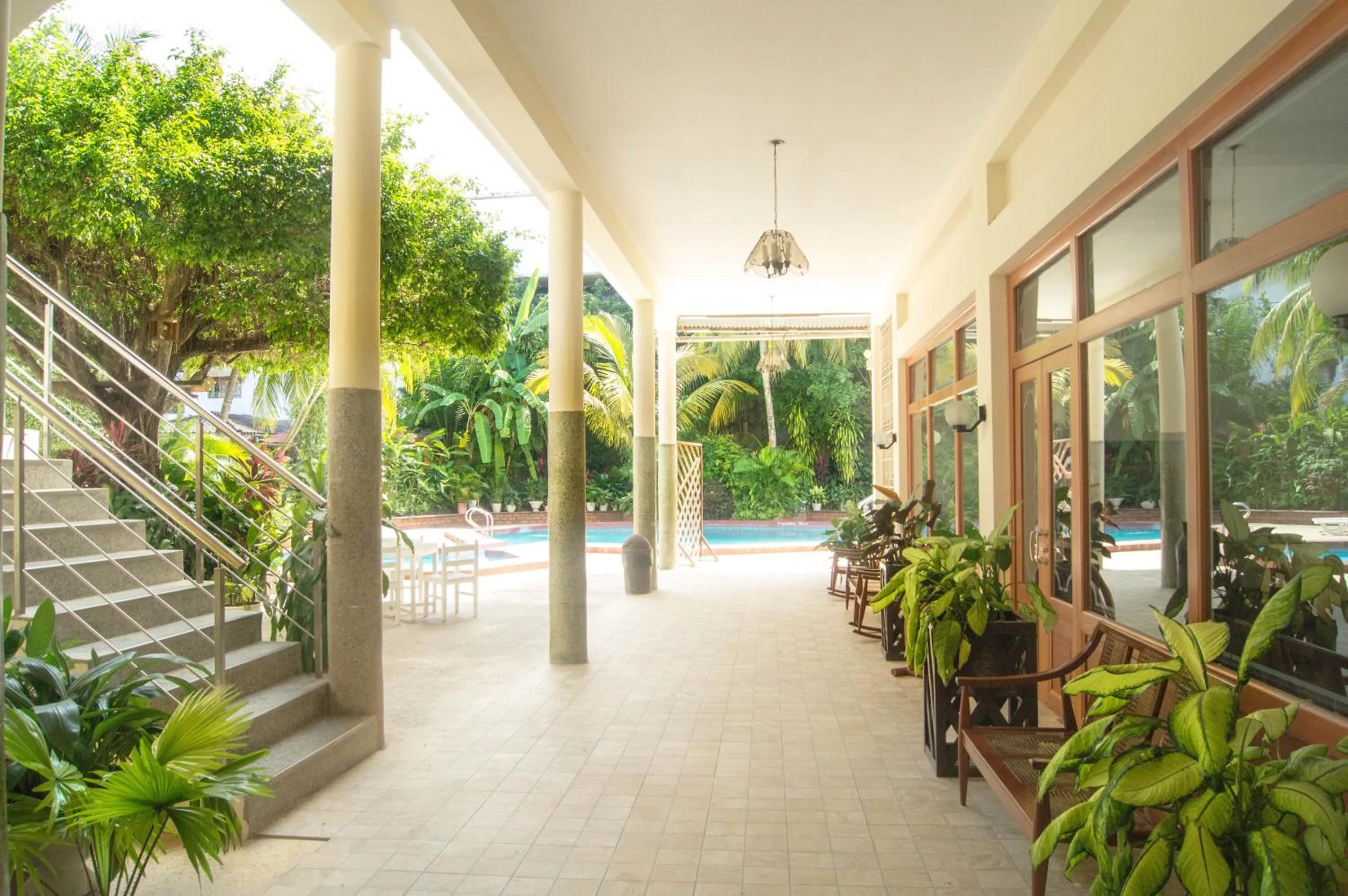 Patio in Grand Hotel Mercedes