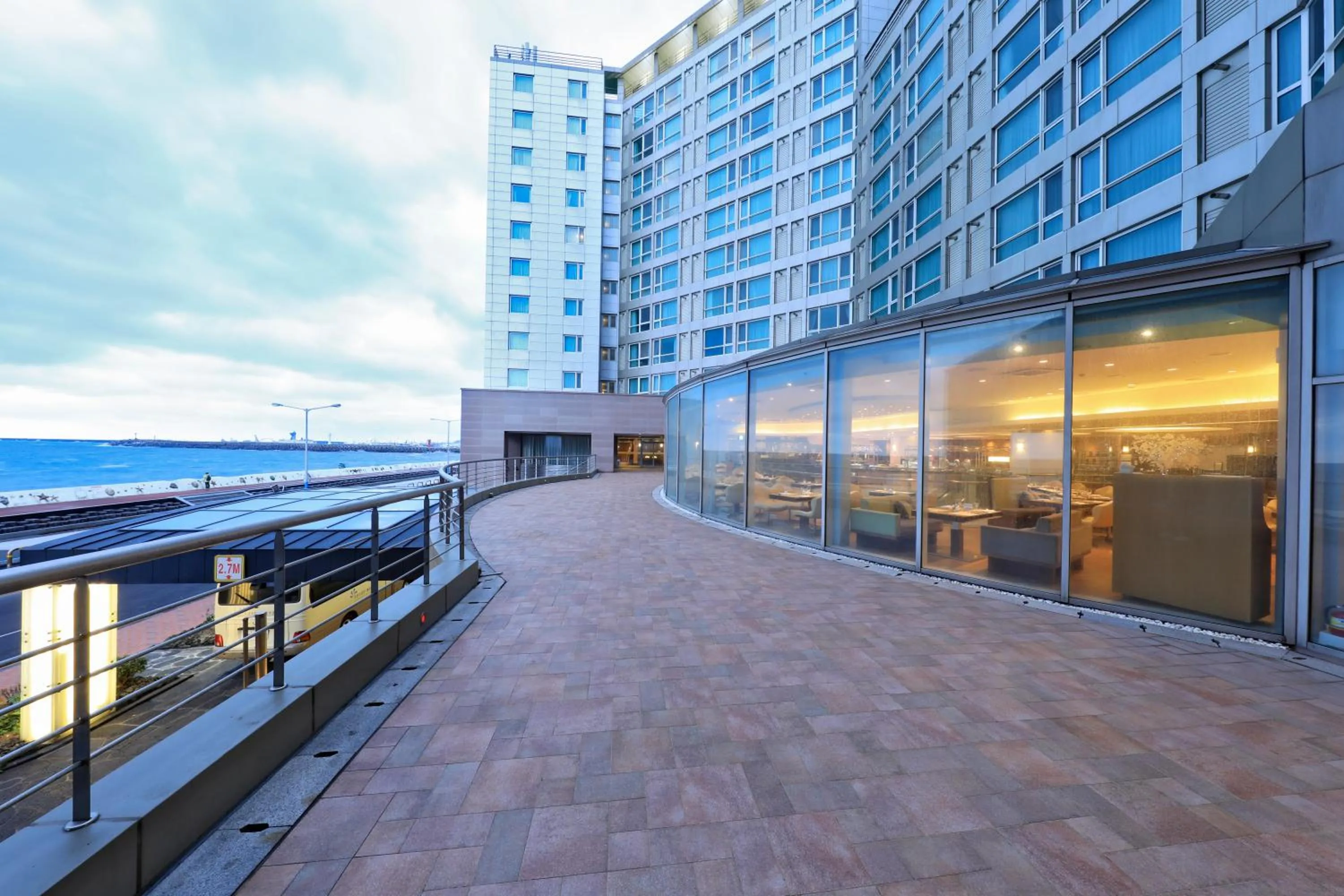 Property building in Ocean Suites Jeju Hotel