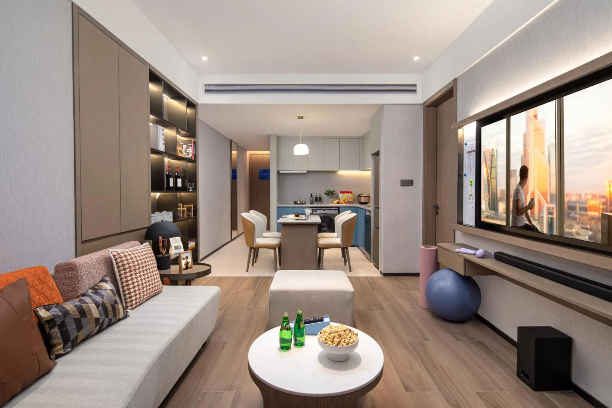 Living room in Citadines Jinqiao Building Yantai