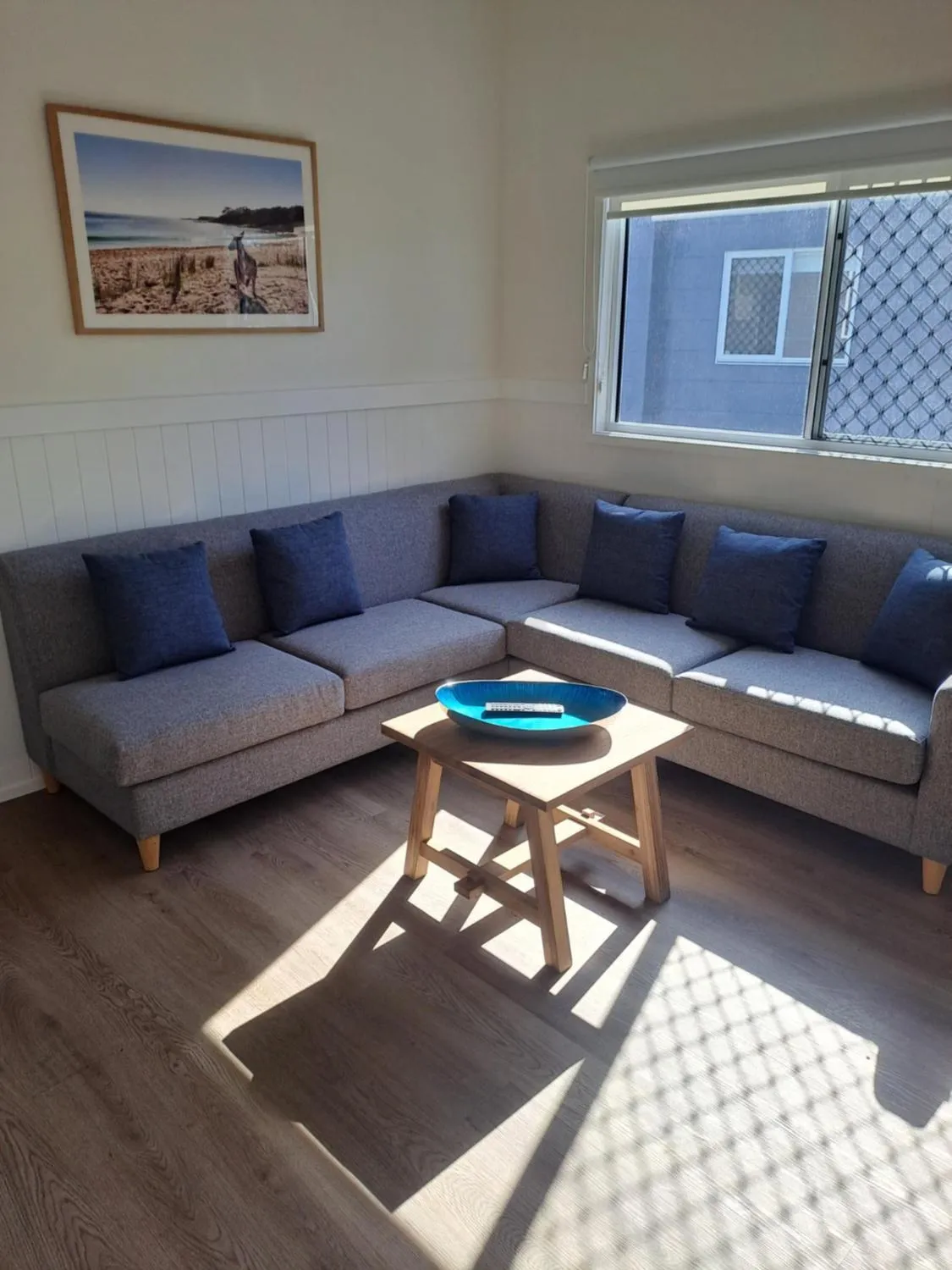 Living room in NRMA Agnes Water Holiday Park