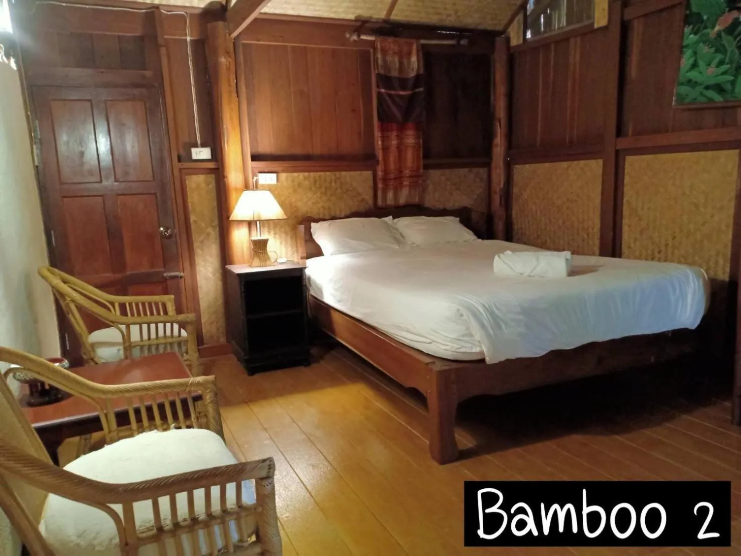 Bed in Soppong River Inn