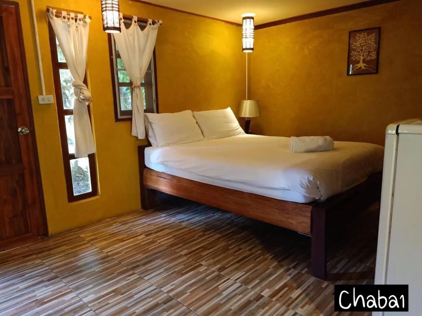 Bed in Soppong River Inn