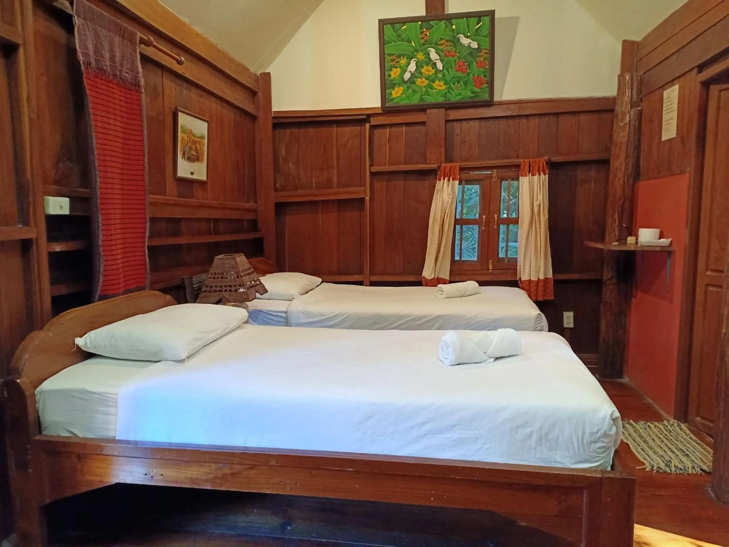Bed in Soppong River Inn