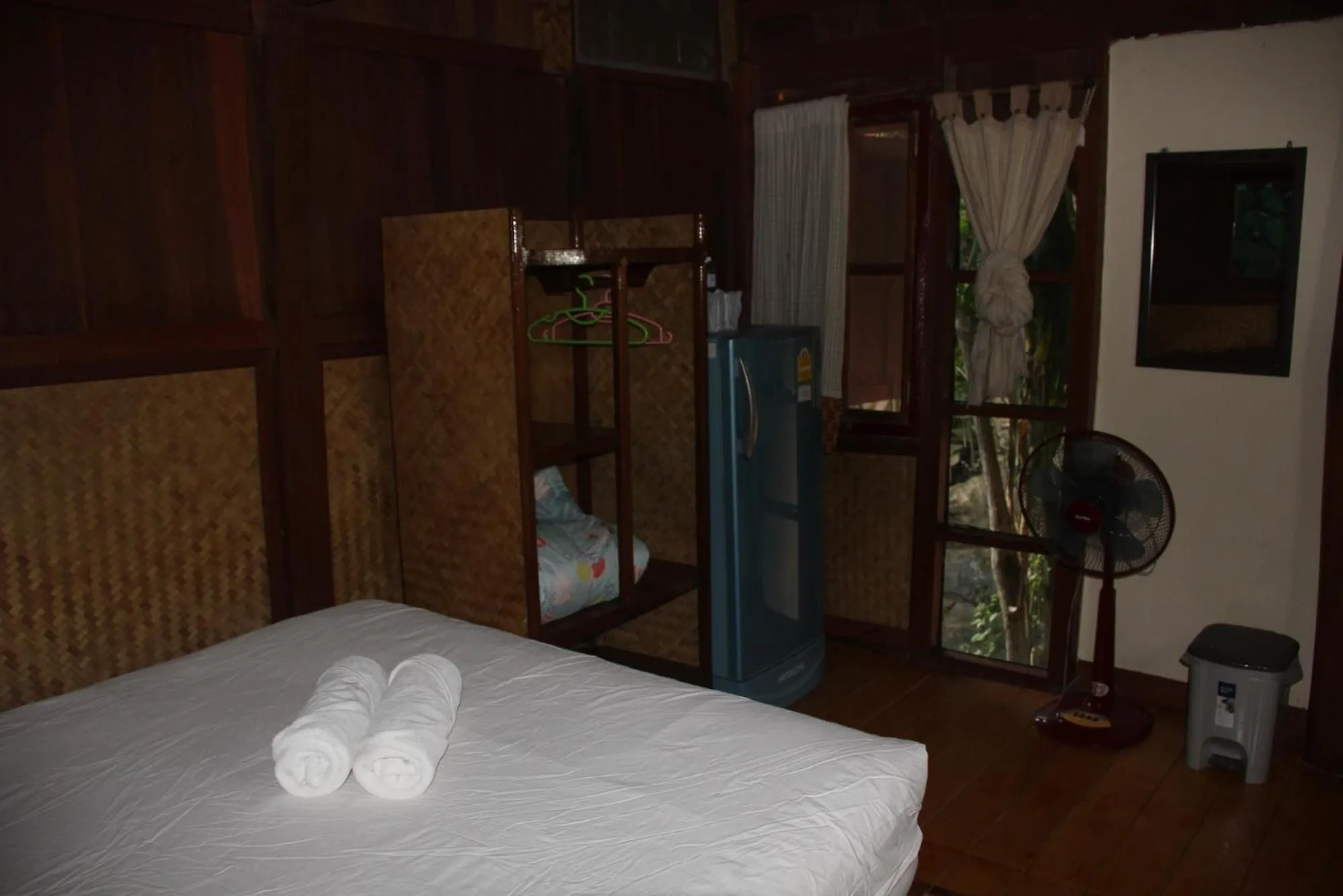 Bed in Soppong River Inn