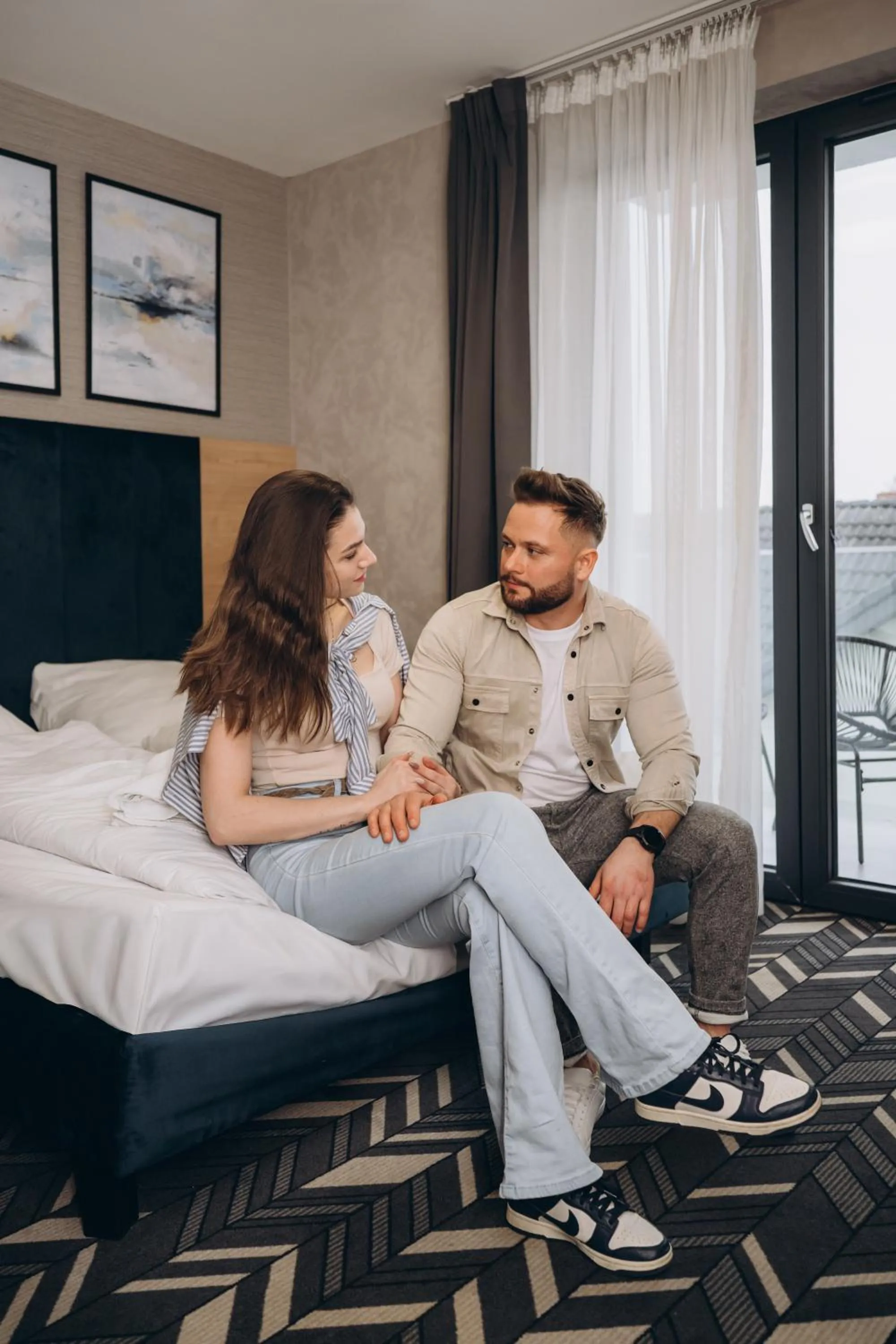 Balcony/Terrace, Bed in Mielno Hotel Boutique