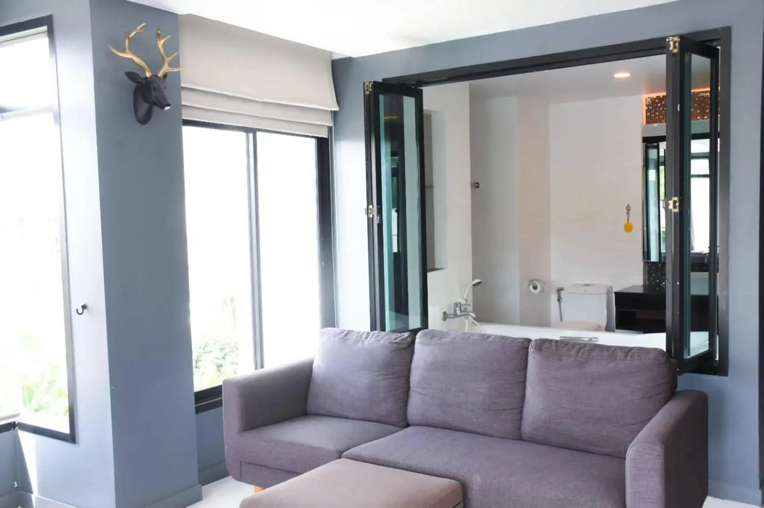 Seating area in Coco boutique hotel