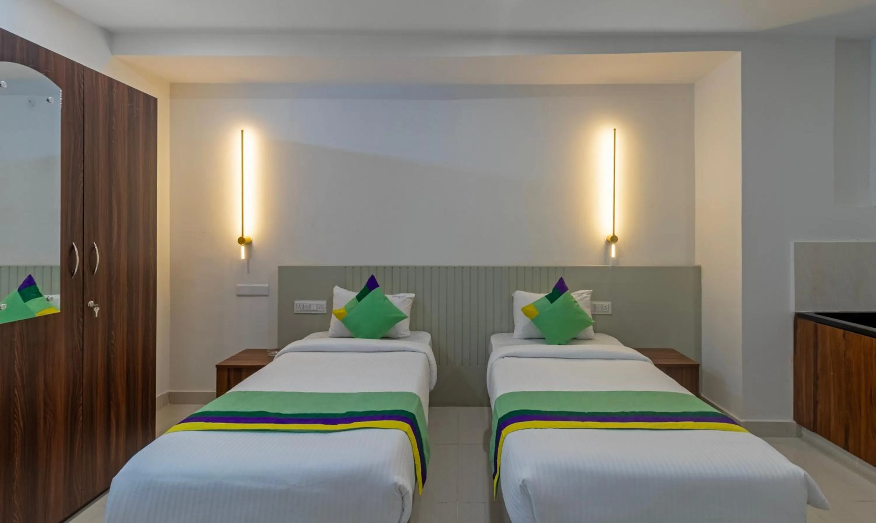 Bedroom, Bed in Treebo Raghavendra Tranquil Inn Bellandur