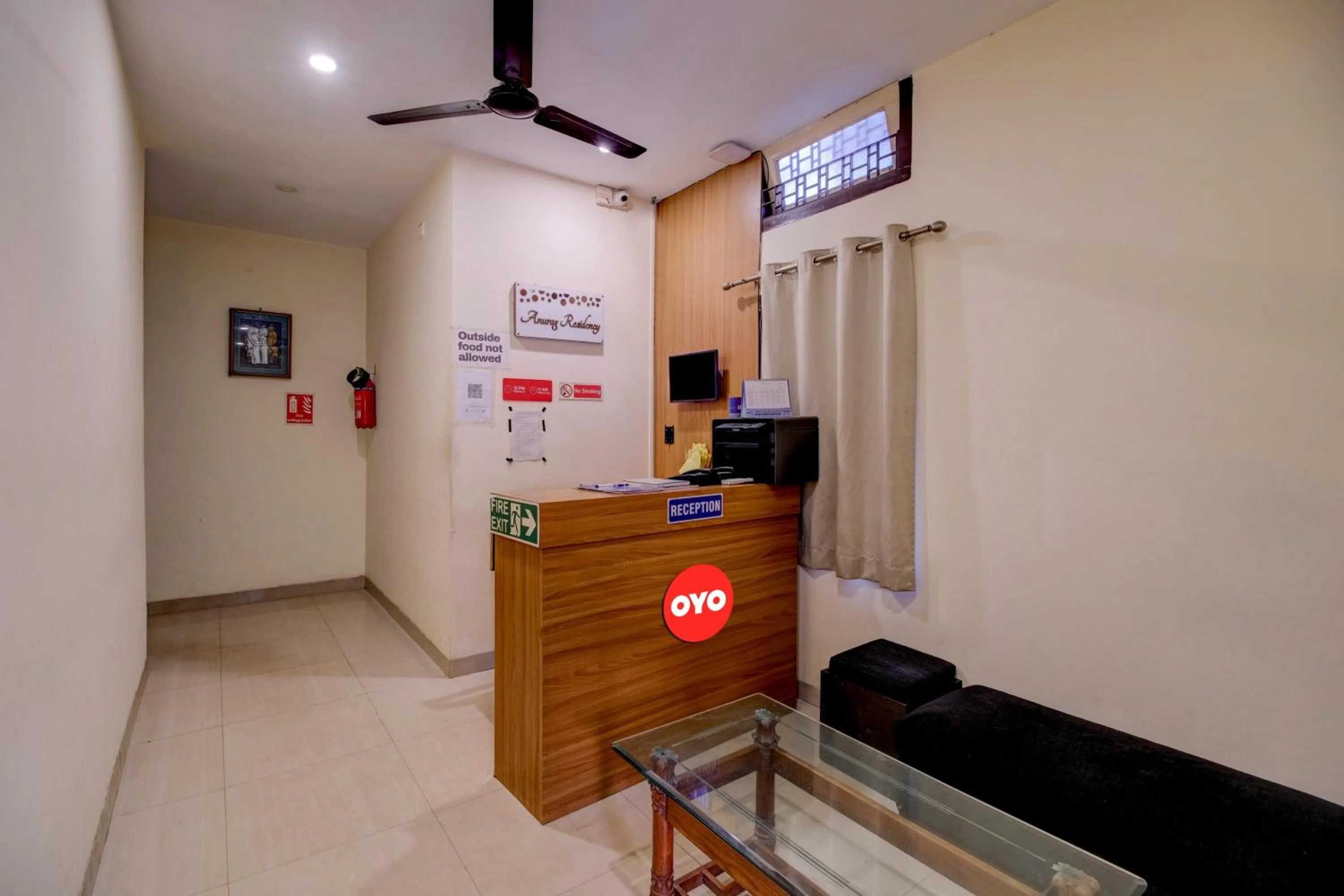 Lobby or reception in Hotel O Hill View Residency near ACA Stadium