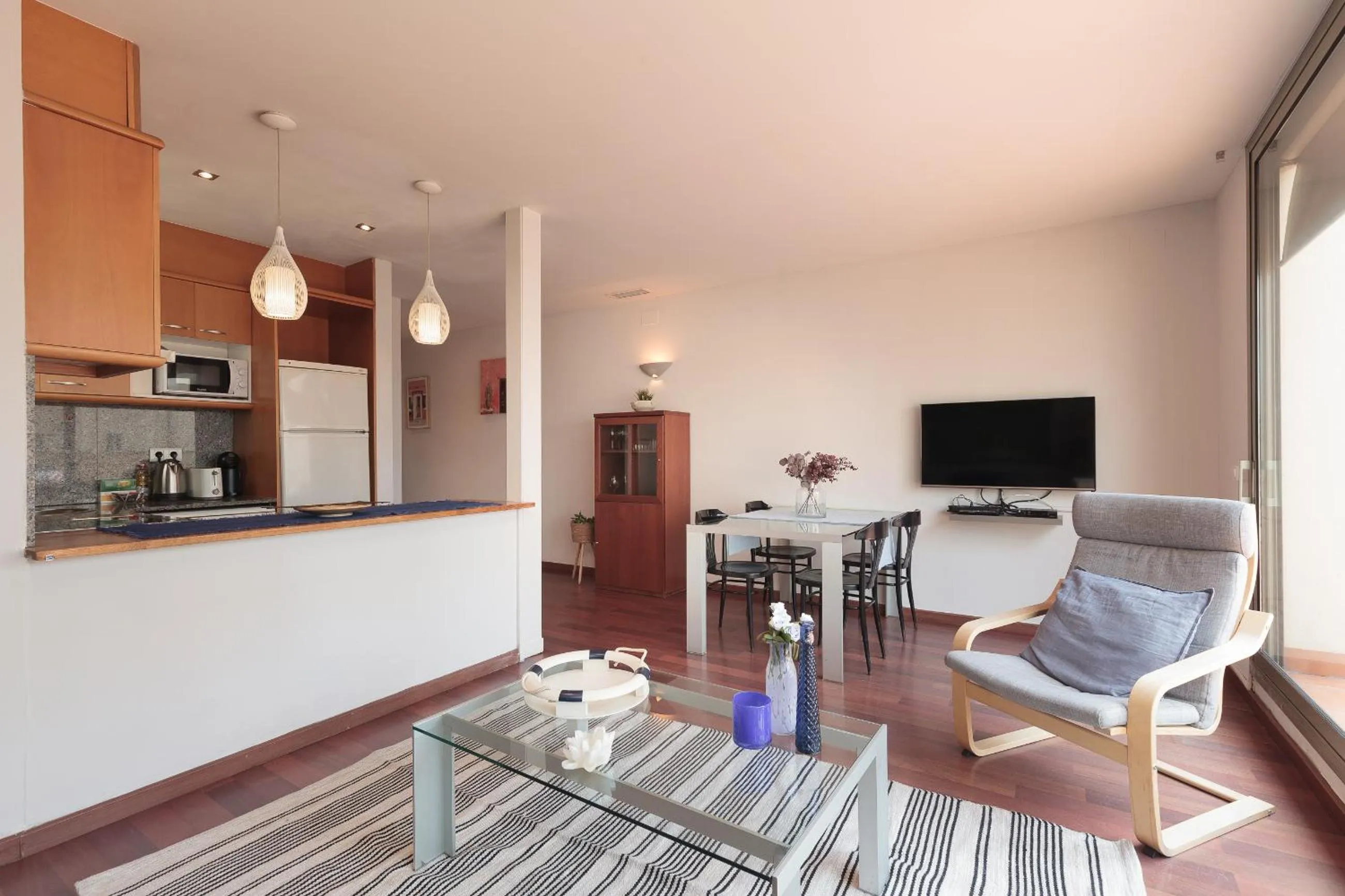 Living room in LetsGo Paseo de Gracia