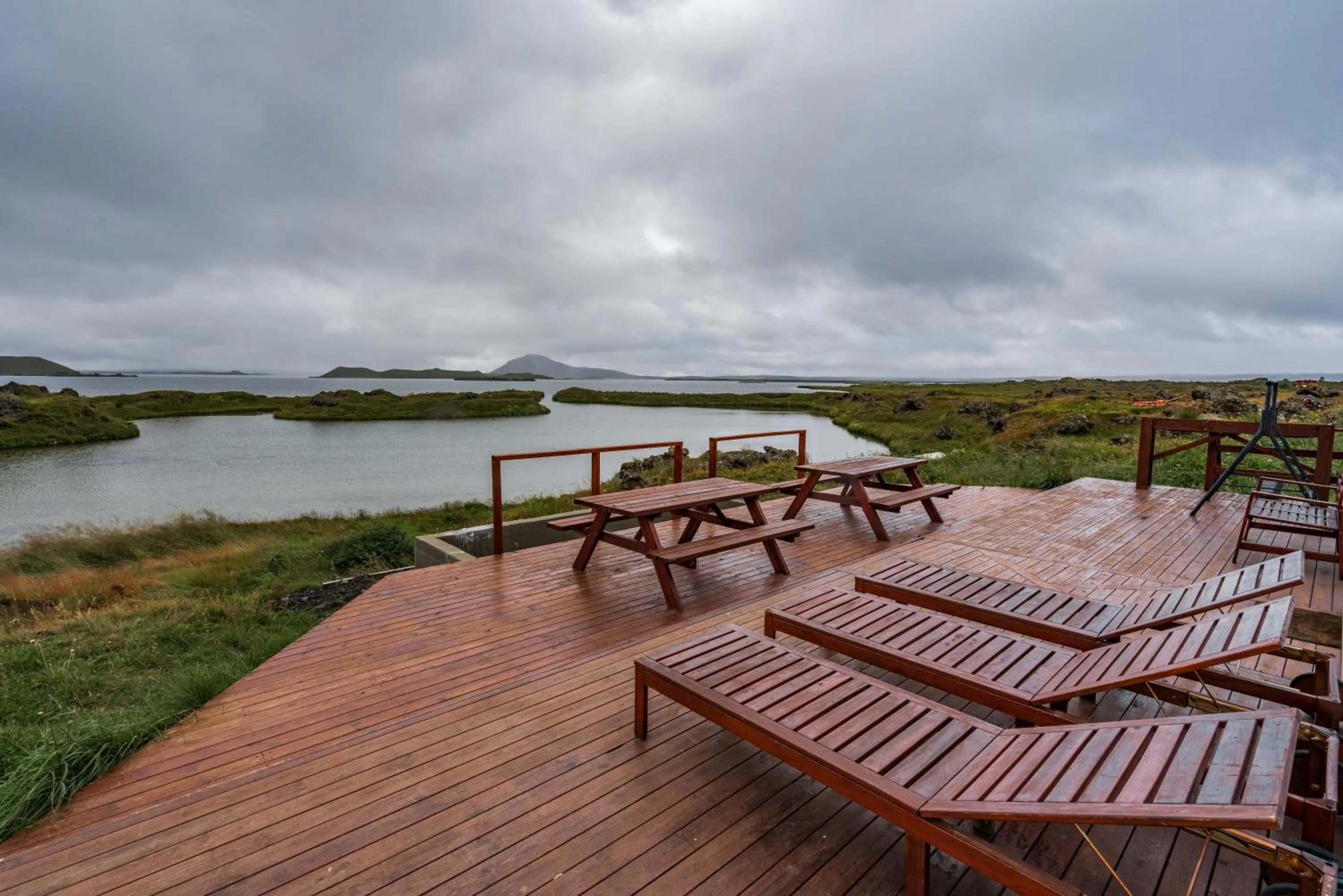 Balcony/Terrace in Dimmuborgir Guesthouse