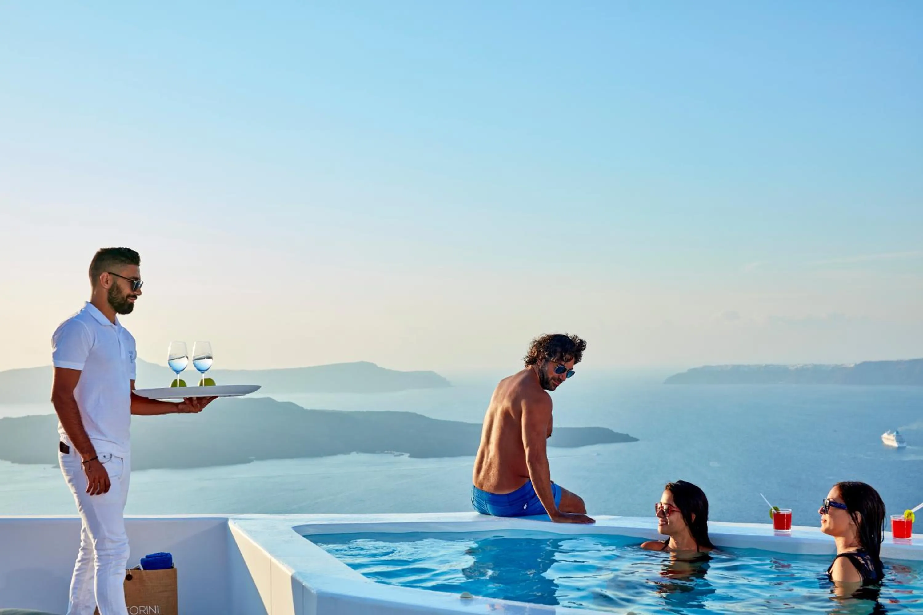 Patio in Alti Santorini Suites - Caldera View