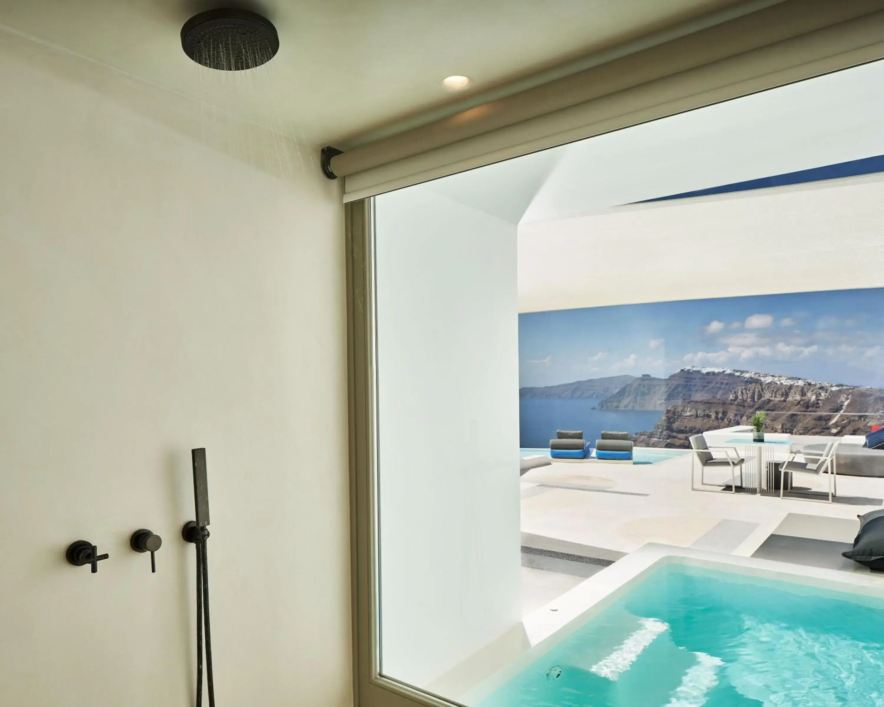 Hot Tub in Alti Santorini Suites - Caldera View Hot Tub in Alti Santorini Suites - Caldera View
