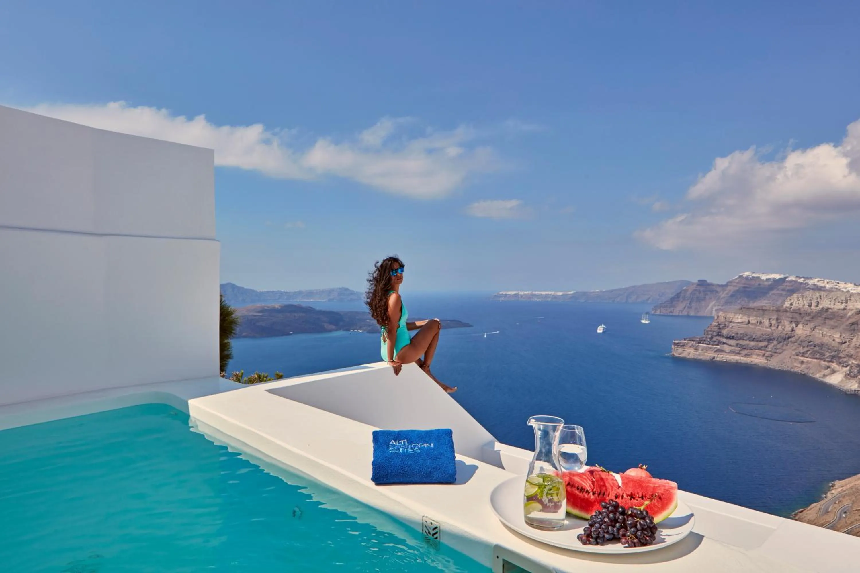 Patio in Alti Santorini Suites - Caldera View