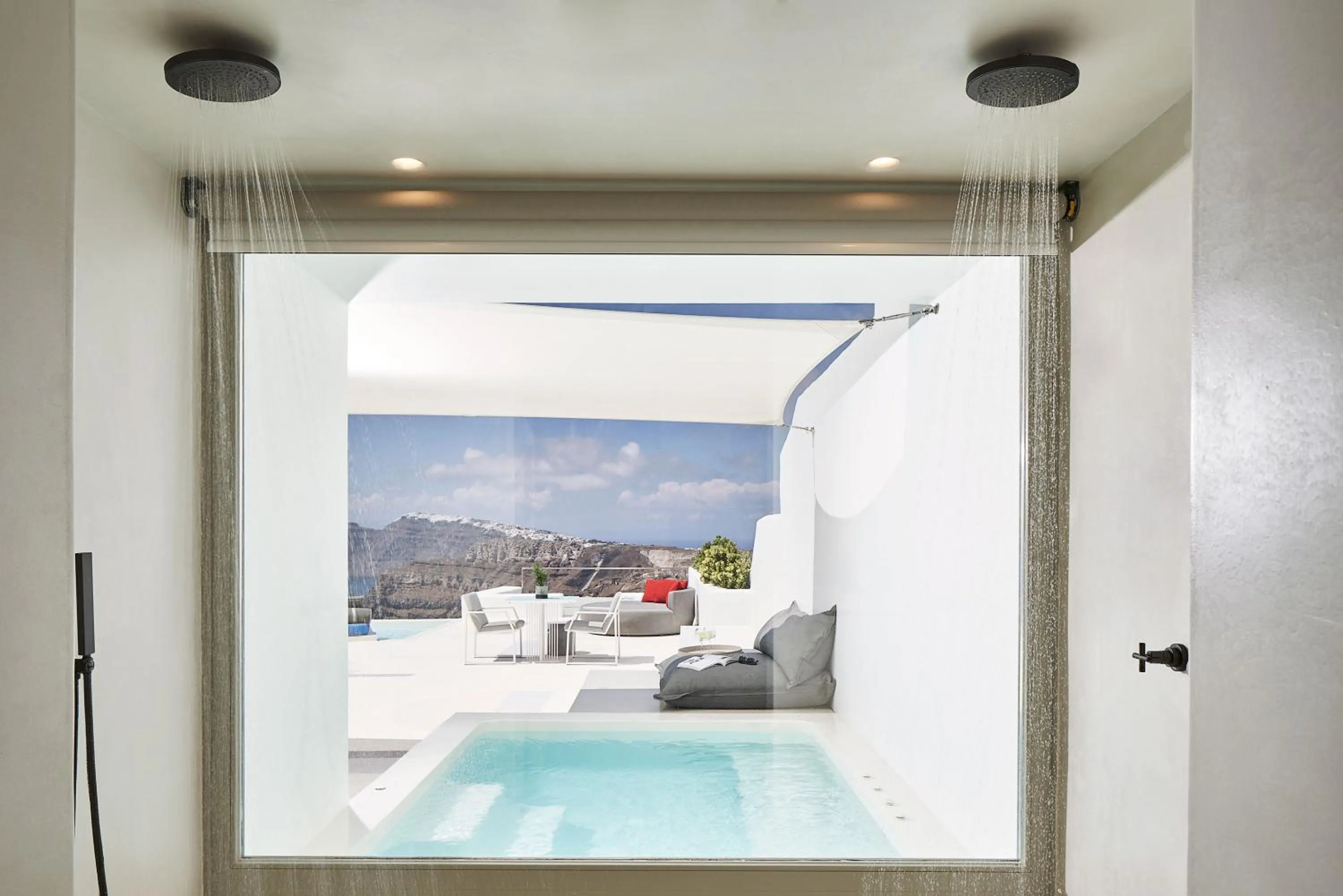 Shower in Alti Santorini Suites - Caldera View