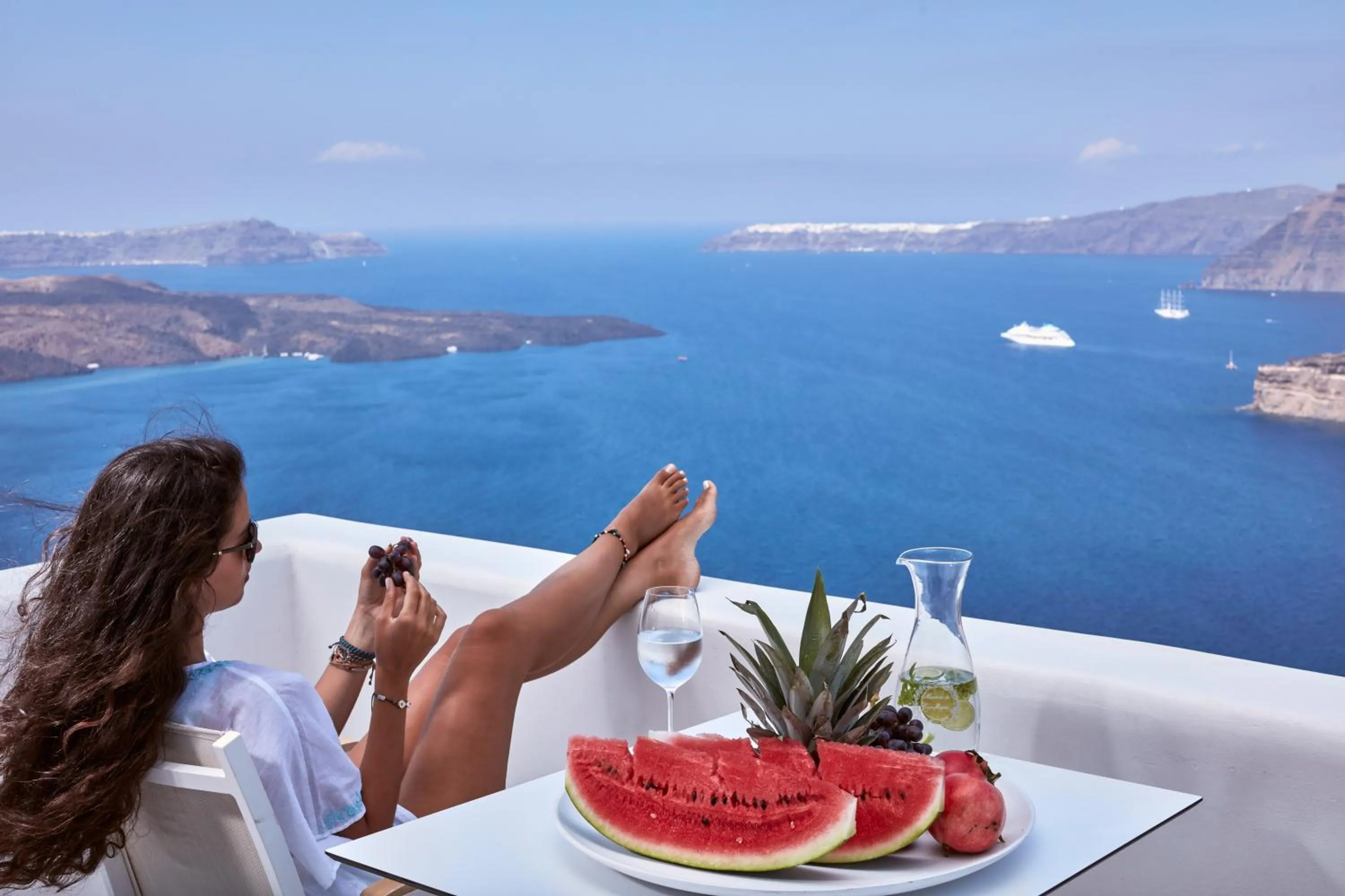 Balcony/Terrace in Alti Santorini Suites - Caldera View