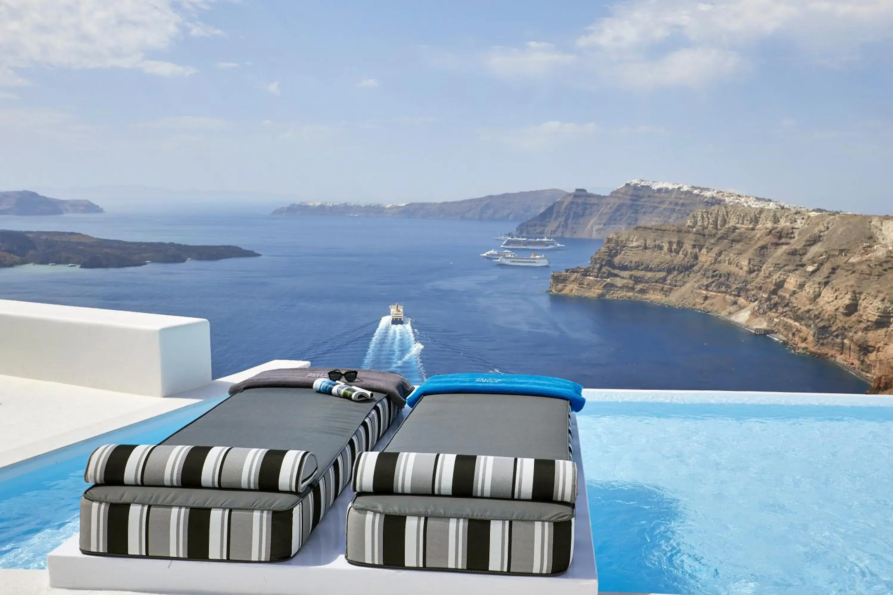 Landmark view in Alti Santorini Suites - Caldera View Landmark view in Alti Santorini Suites - Caldera View