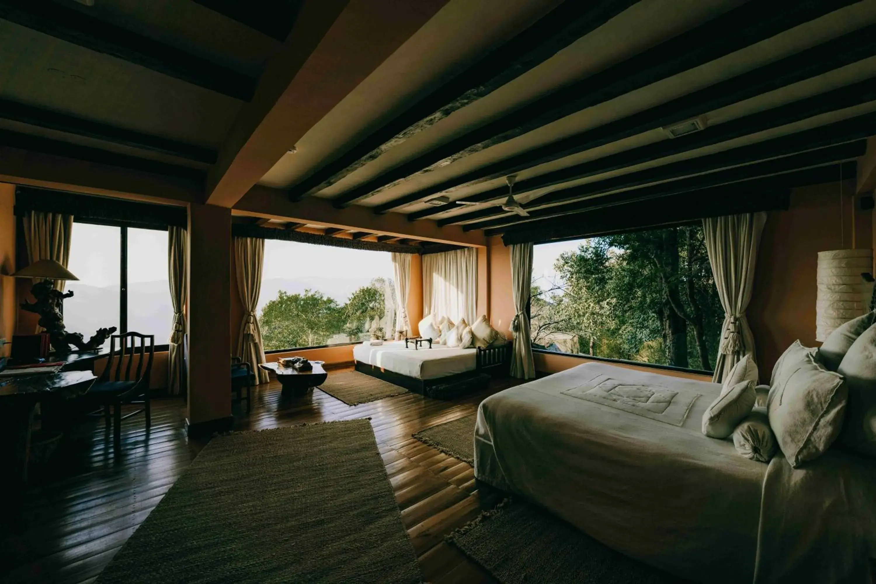 Bed in Dwarika's Sanctuary Bed in Dwarika's Sanctuary