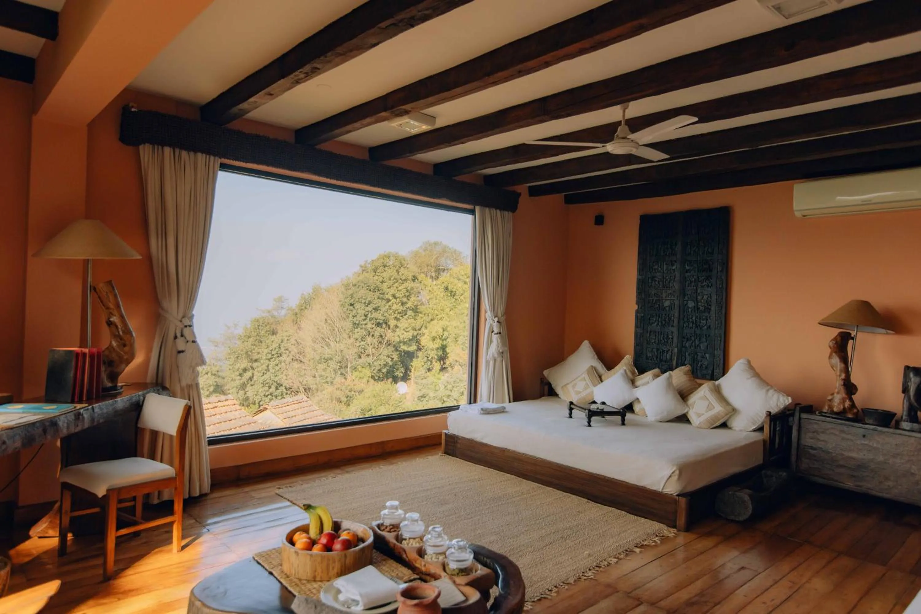 Bed in Dwarika's Sanctuary - A Himalayan Wellness Retreat