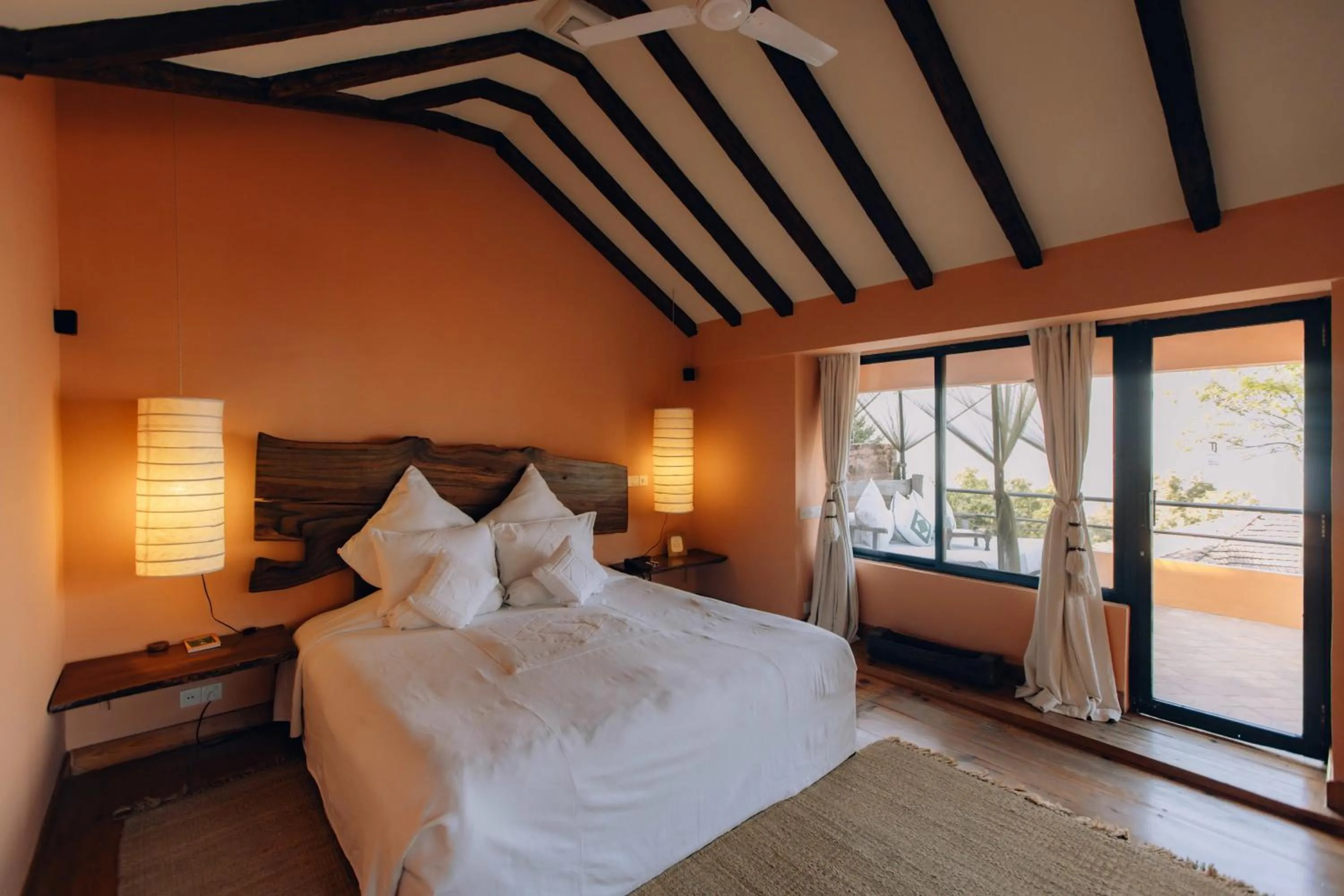 Bed in Dwarika's Sanctuary - A Himalayan Wellness Retreat